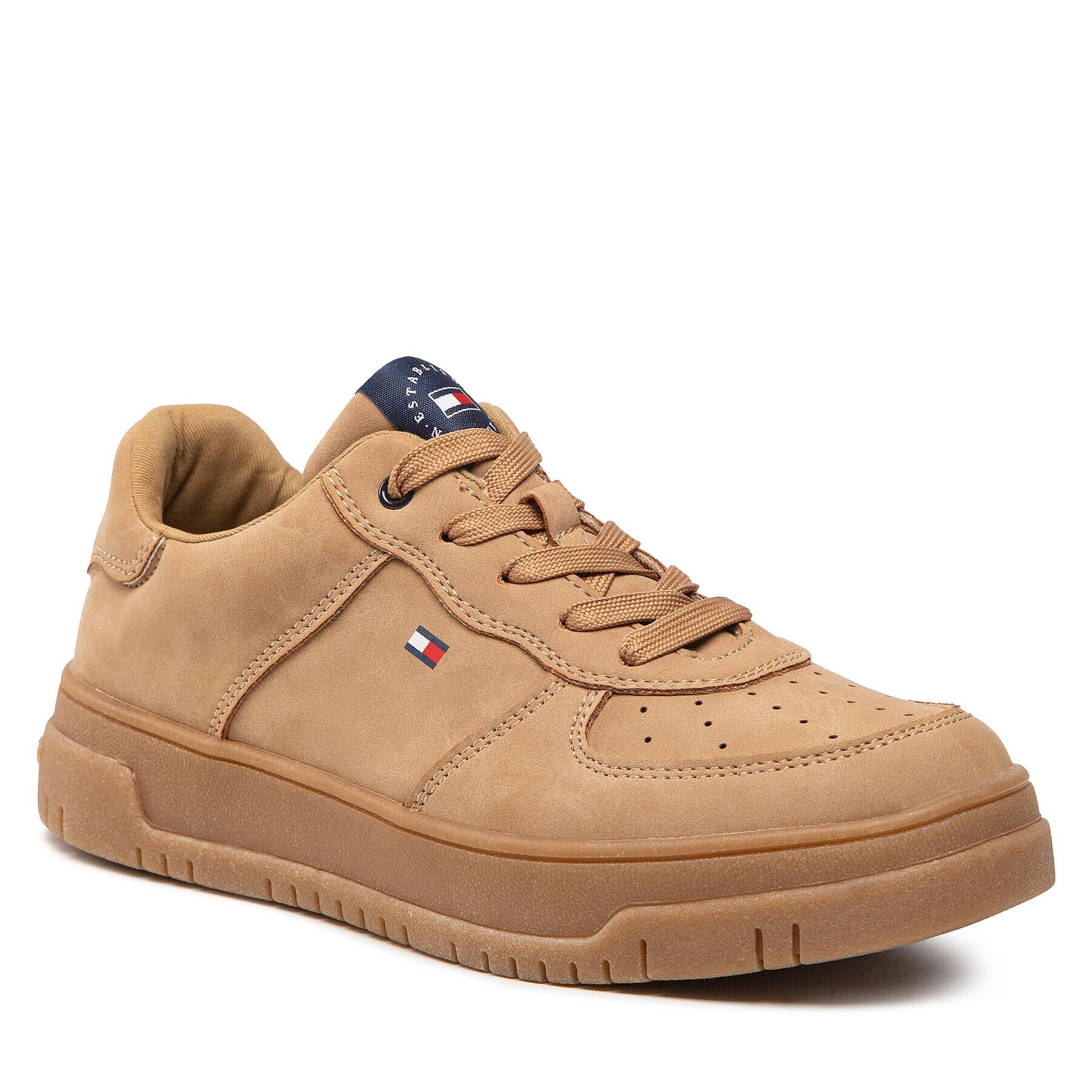 Tommy Hilfiger Сникърси Low Cut Lace-Up Sneaker T3B9-32478-1441 S Кафяв - Pepit.bg