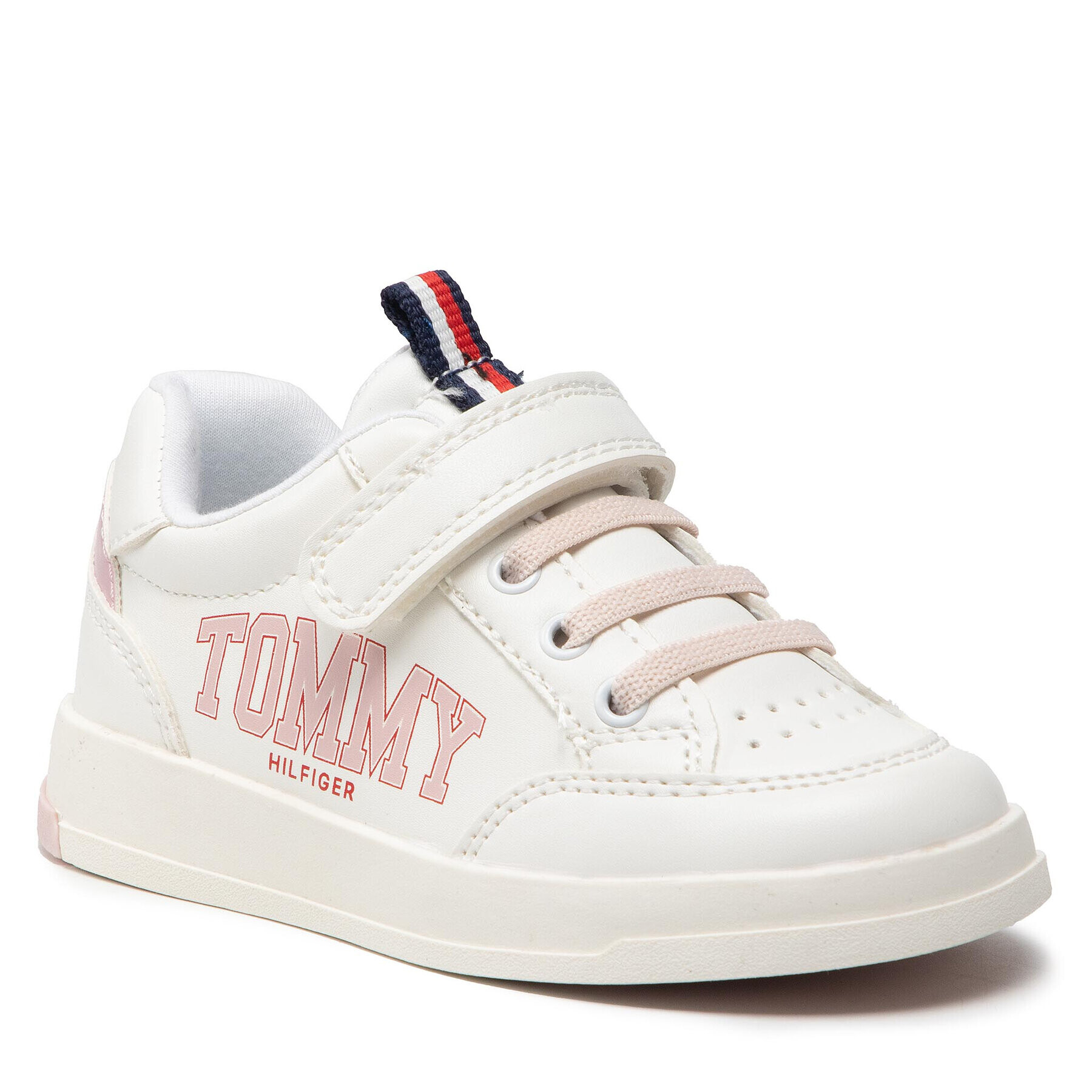 Tommy Hilfiger Сникърси Low Cut Lace-Up T1A4-32140-1384 S Бял - Pepit.bg