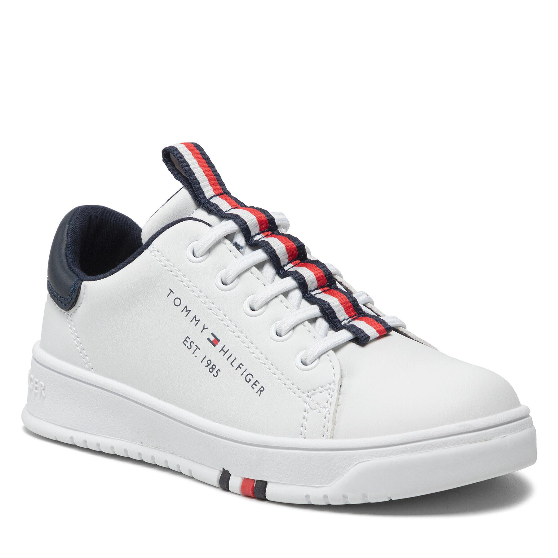 Tommy Hilfiger Сникърси Low Cut Lace Up T3B4-32225-1355 M Бял - Pepit.bg