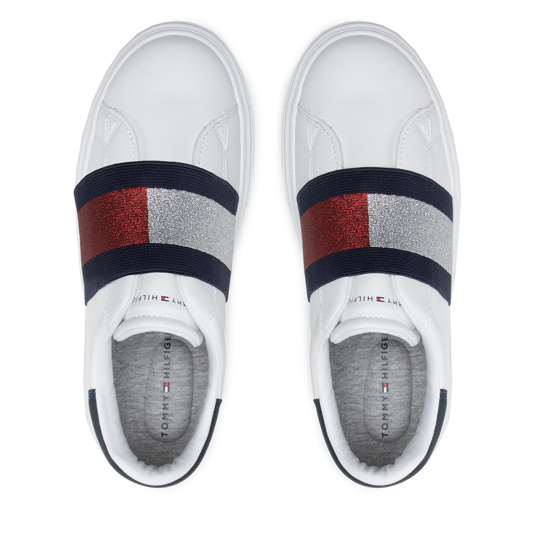 Tommy Hilfiger Сникърси Low Cut Sneaker T3A4-32154-1383 S Бял - Pepit.bg