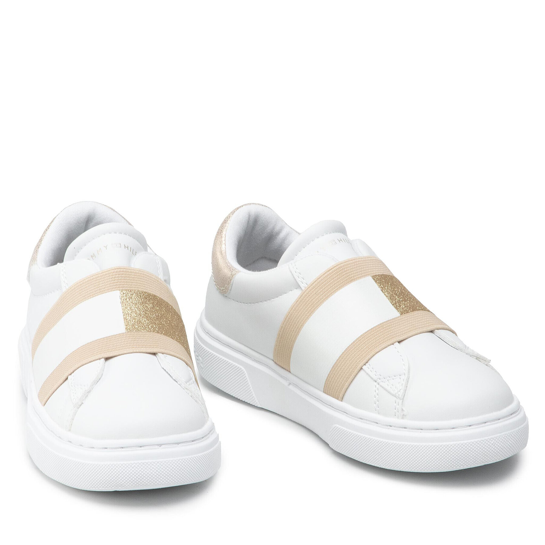 Tommy Hilfiger Сникърси Low Cut Sneaker T3A4-32155-1383 M Бял - Pepit.bg