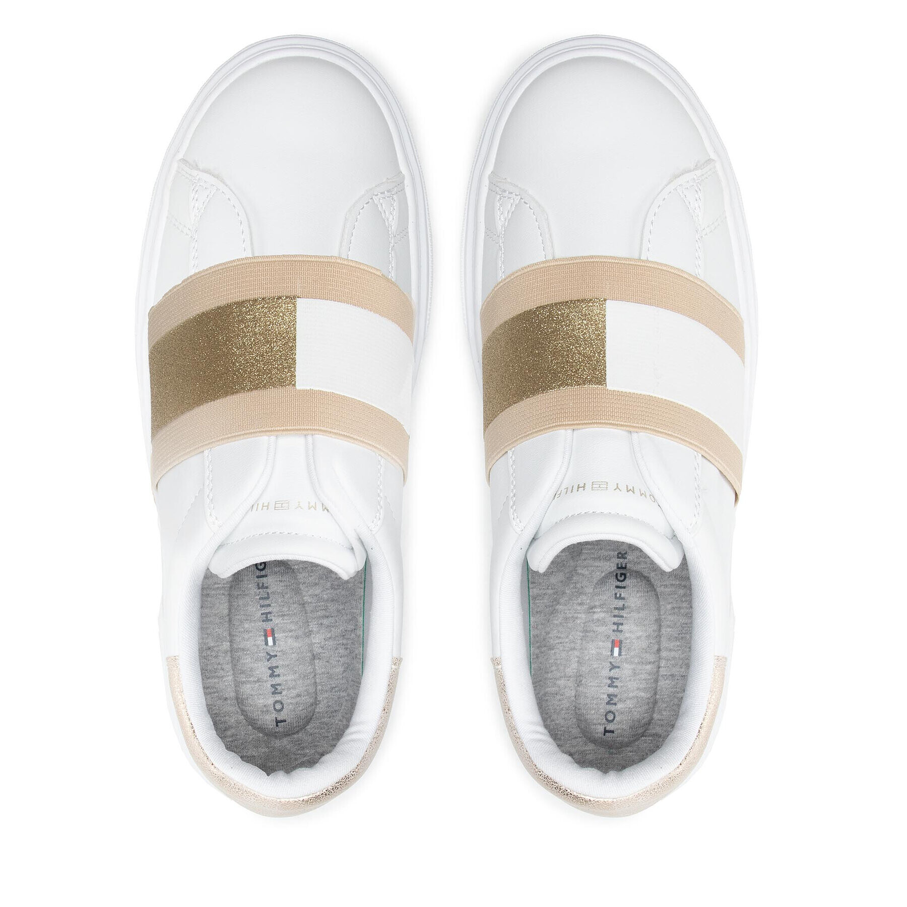 Tommy Hilfiger Сникърси Low Cut Sneaker T3A4-32155-1383 M Бял - Pepit.bg