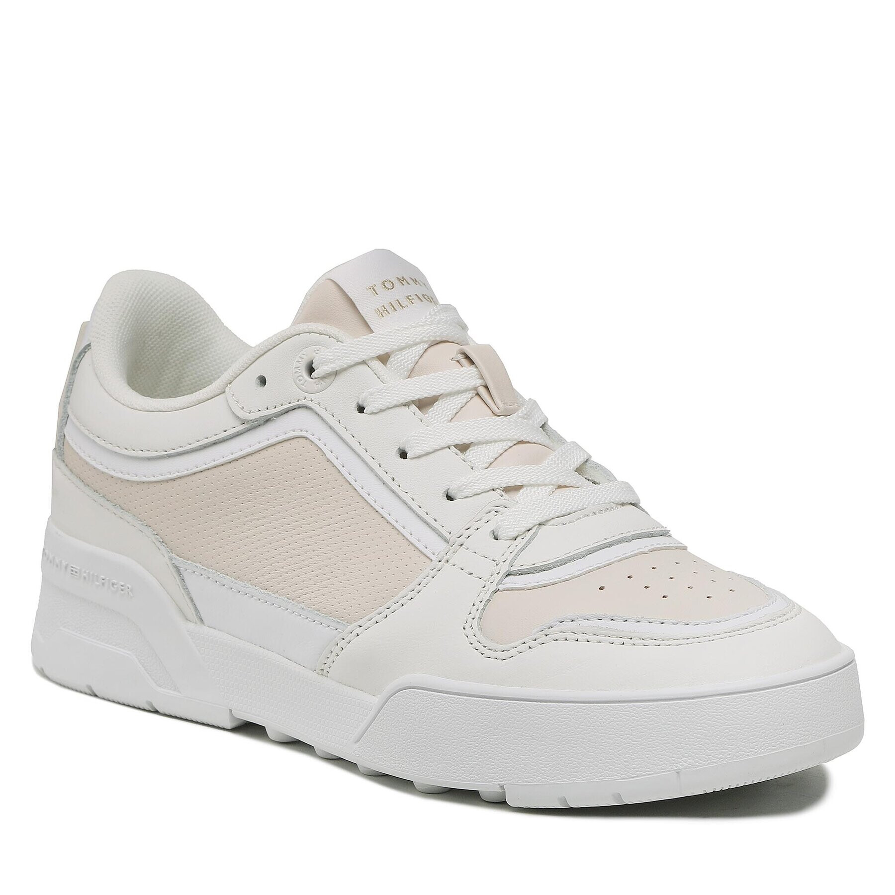 Tommy Hilfiger Сникърси Low Th Basket Sneaker FW0FW07024 Бежов - Pepit.bg