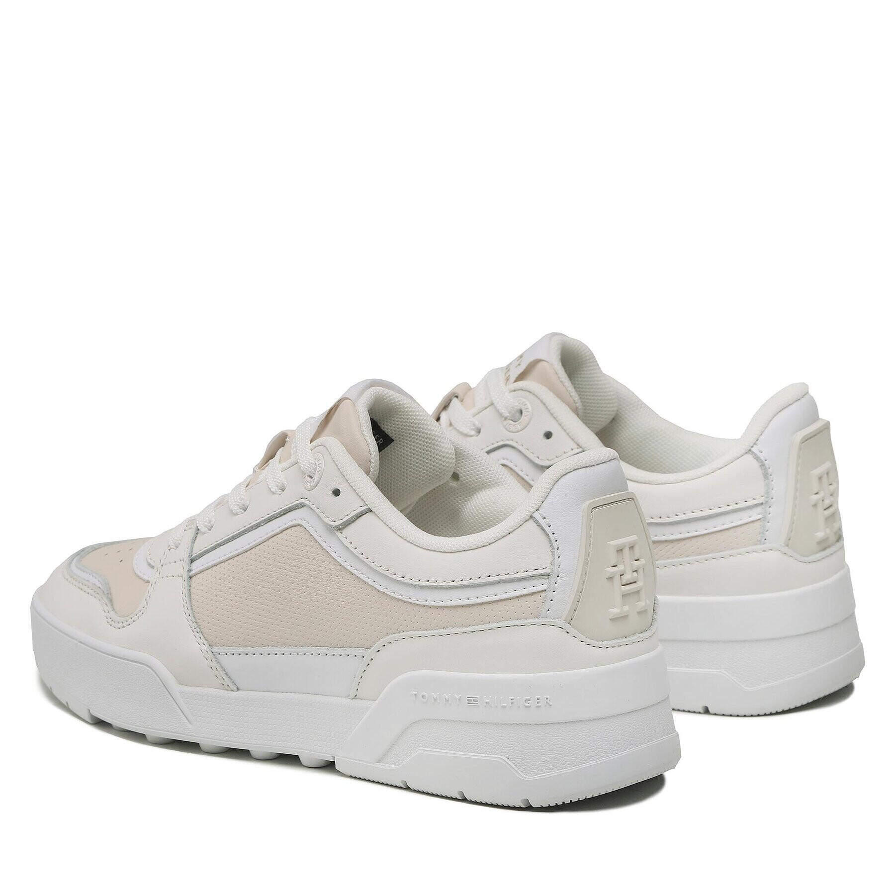 Tommy Hilfiger Сникърси Low Th Basket Sneaker FW0FW07024 Бежов - Pepit.bg