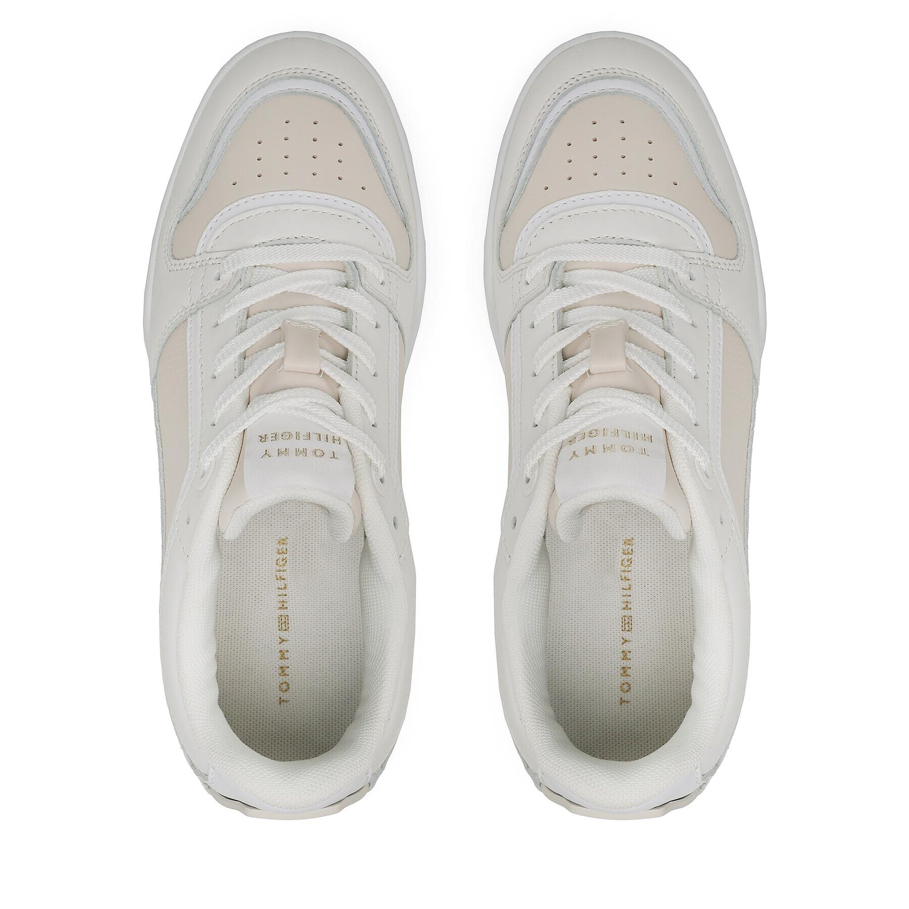 Tommy Hilfiger Сникърси Low Th Basket Sneaker FW0FW07024 Бежов - Pepit.bg