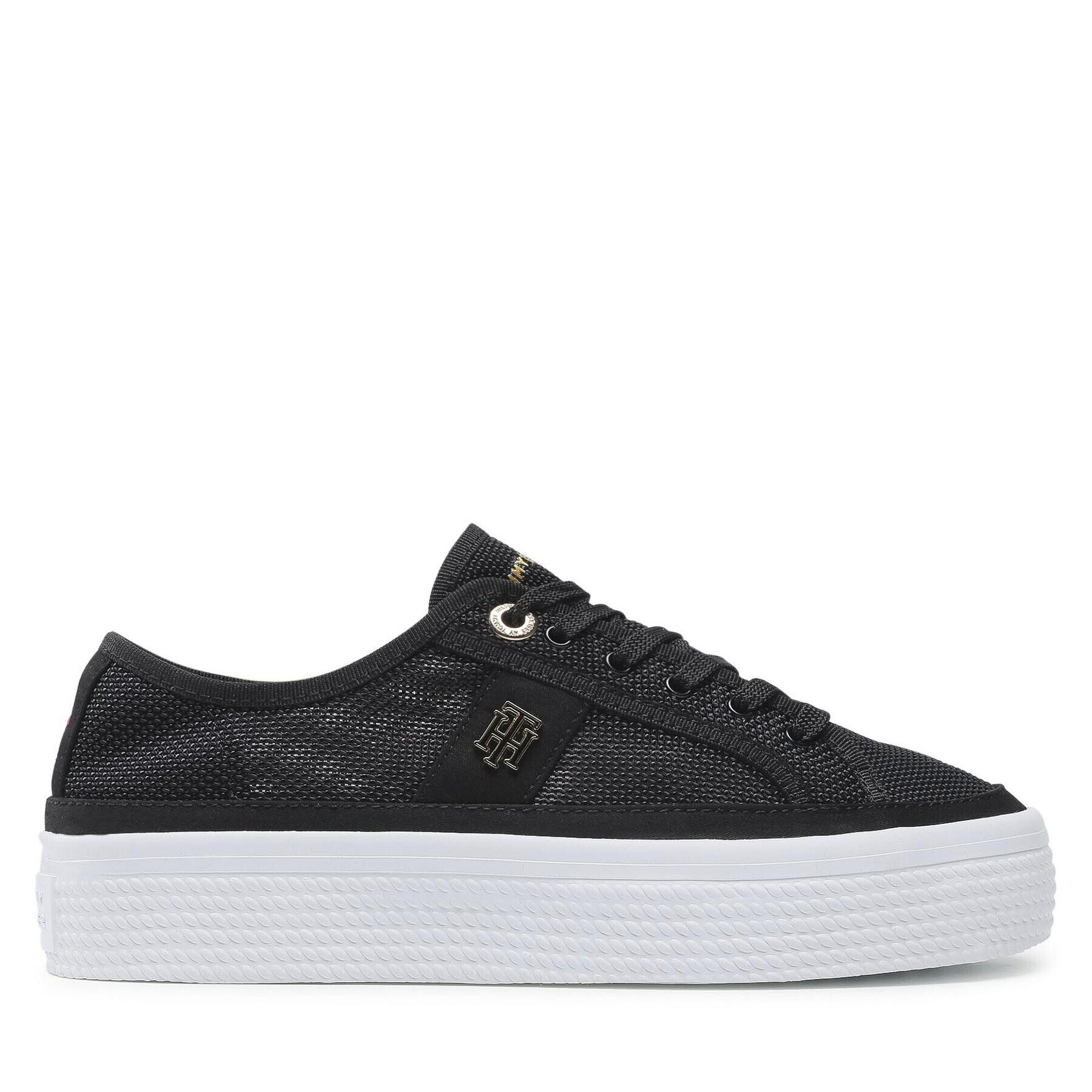 Tommy Hilfiger Сникърси Mesh Vulc Sneaker FW0FW05793 Черен - Pepit.bg