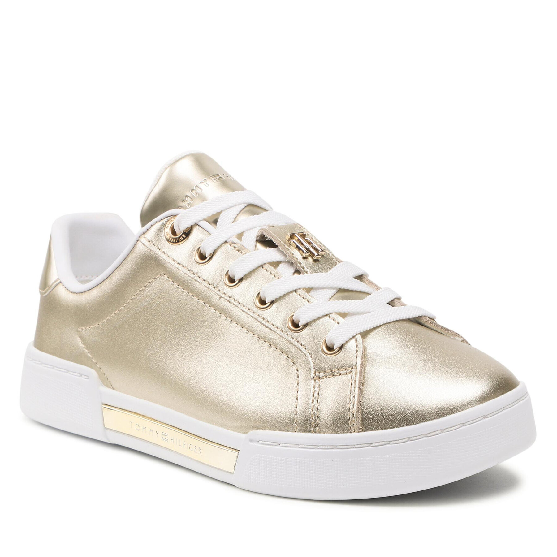 Tommy Hilfiger Сникърси Metallic Elevated Sneaker FW0FW05924 Златист - Pepit.bg