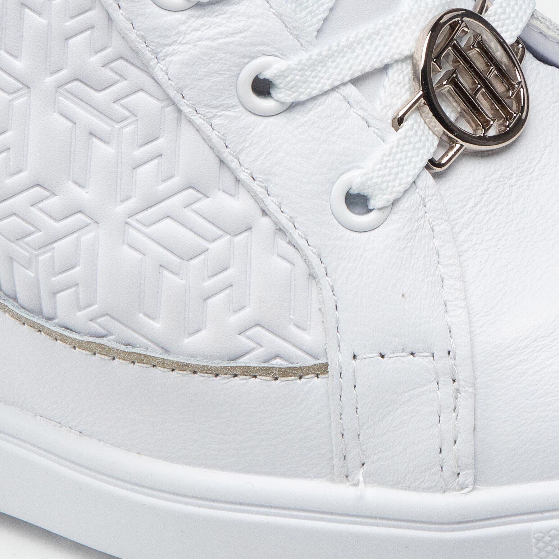 Tommy Hilfiger Сникърси Metallic Pop Sneaker Wedge FW0FW06118 Бял - Pepit.bg