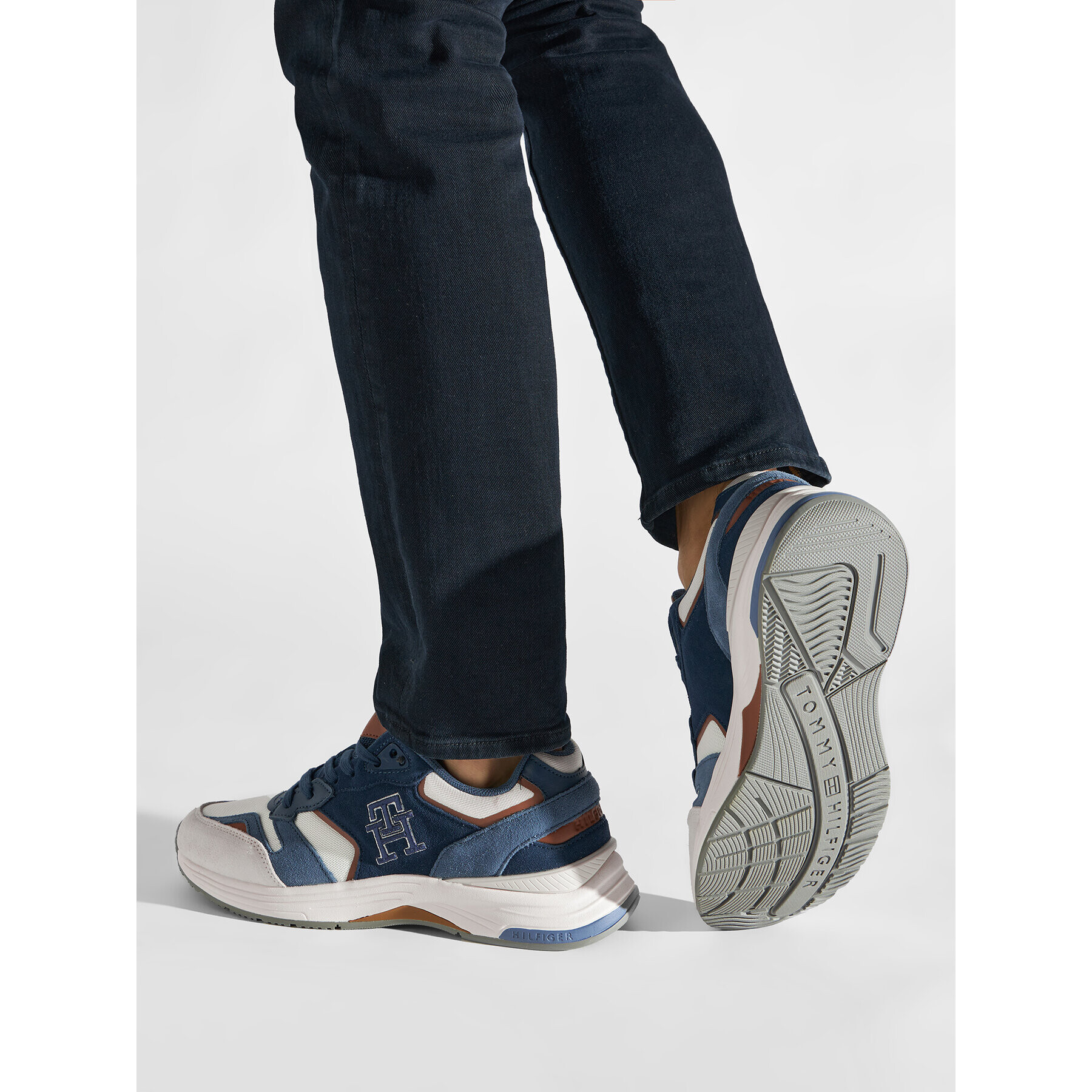 Tommy Hilfiger Сникърси Modern Prep Monogram FM0FM04272 Тъмносин - Pepit.bg