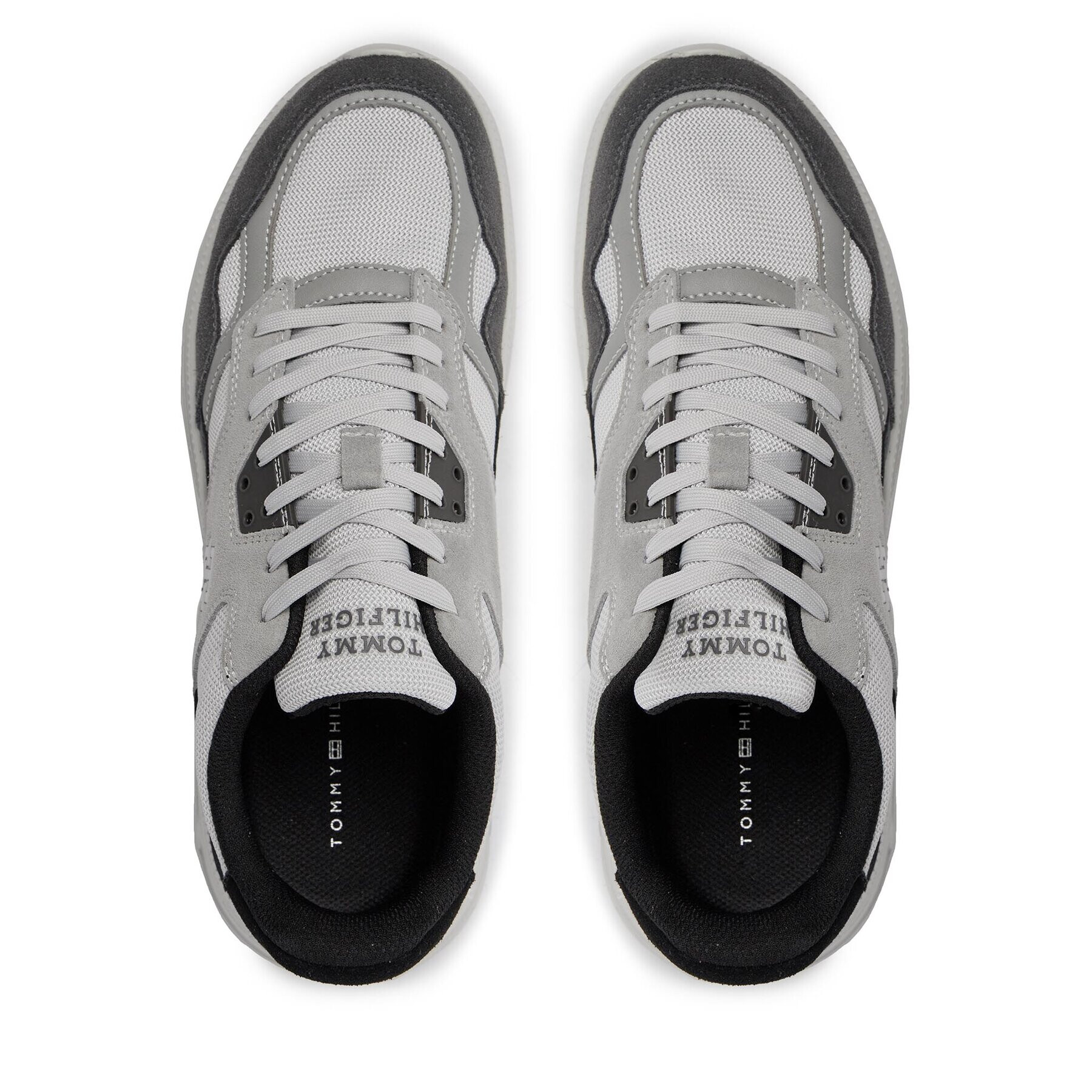 Tommy Hilfiger Сникърси Modern Runner Lth Mix FM0FM04878 Сив - Pepit.bg