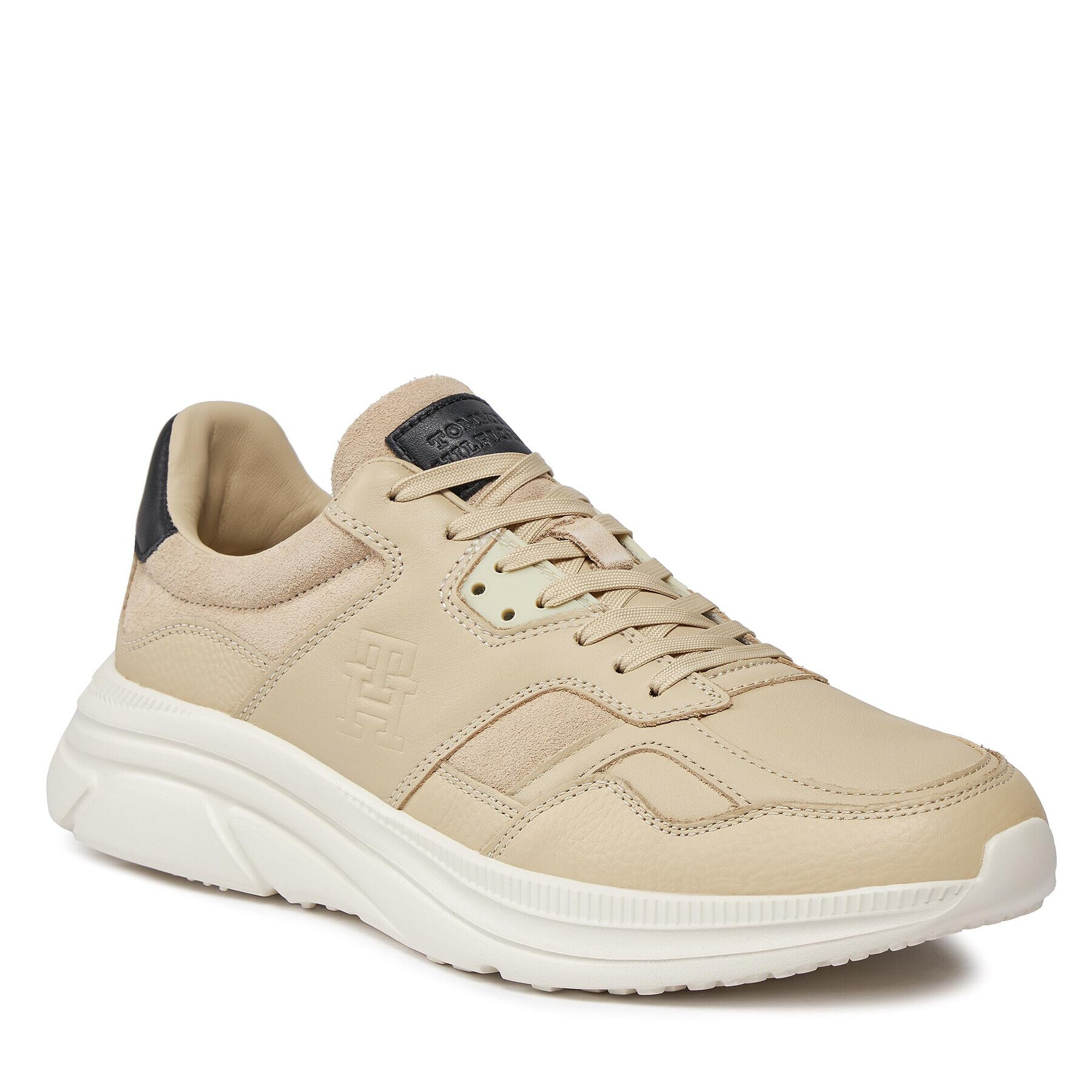 Tommy Hilfiger Сникърси Modern Runner Premium Lth FM0FM04879 Бял - Pepit.bg