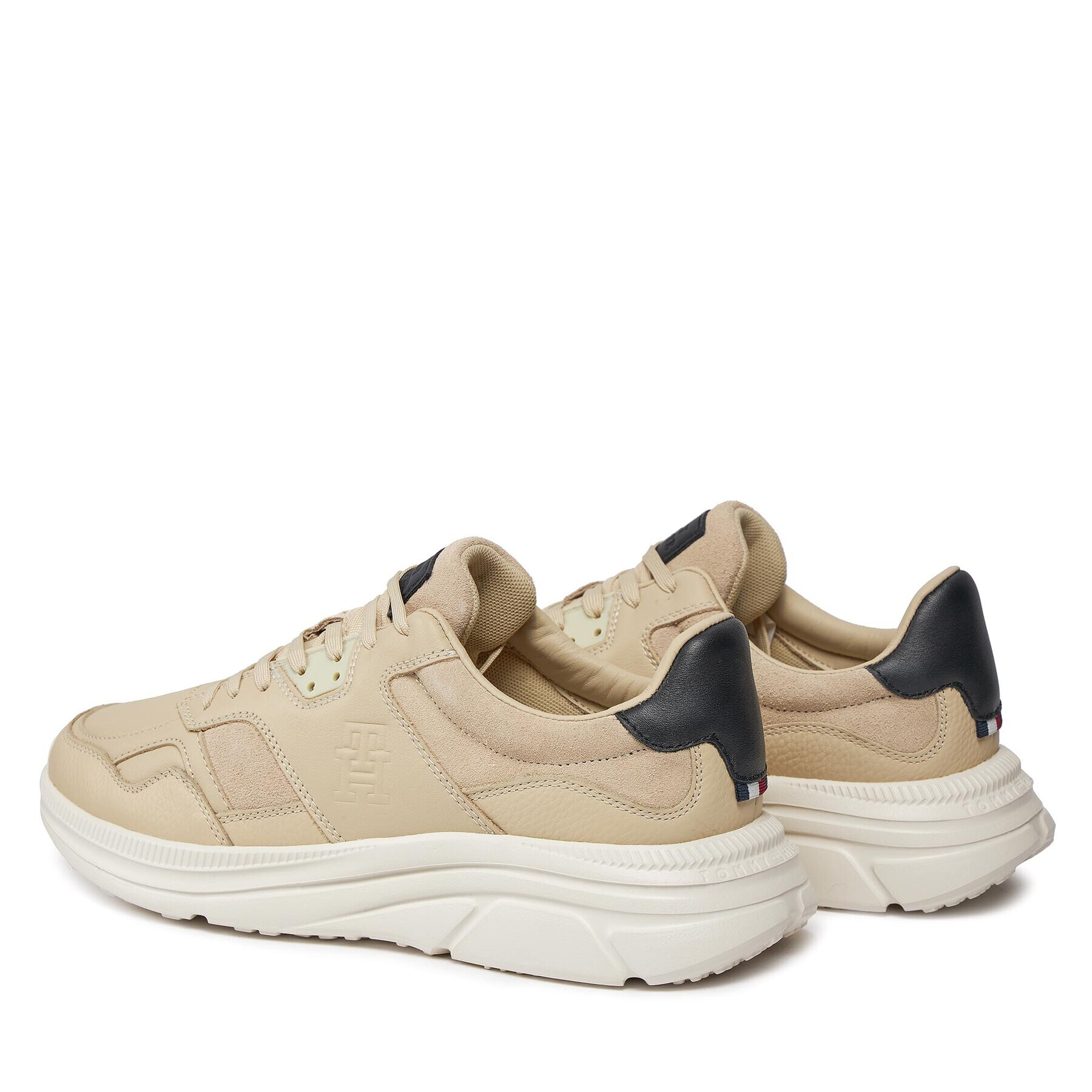 Tommy Hilfiger Сникърси Modern Runner Premium Lth FM0FM04879 Бял - Pepit.bg