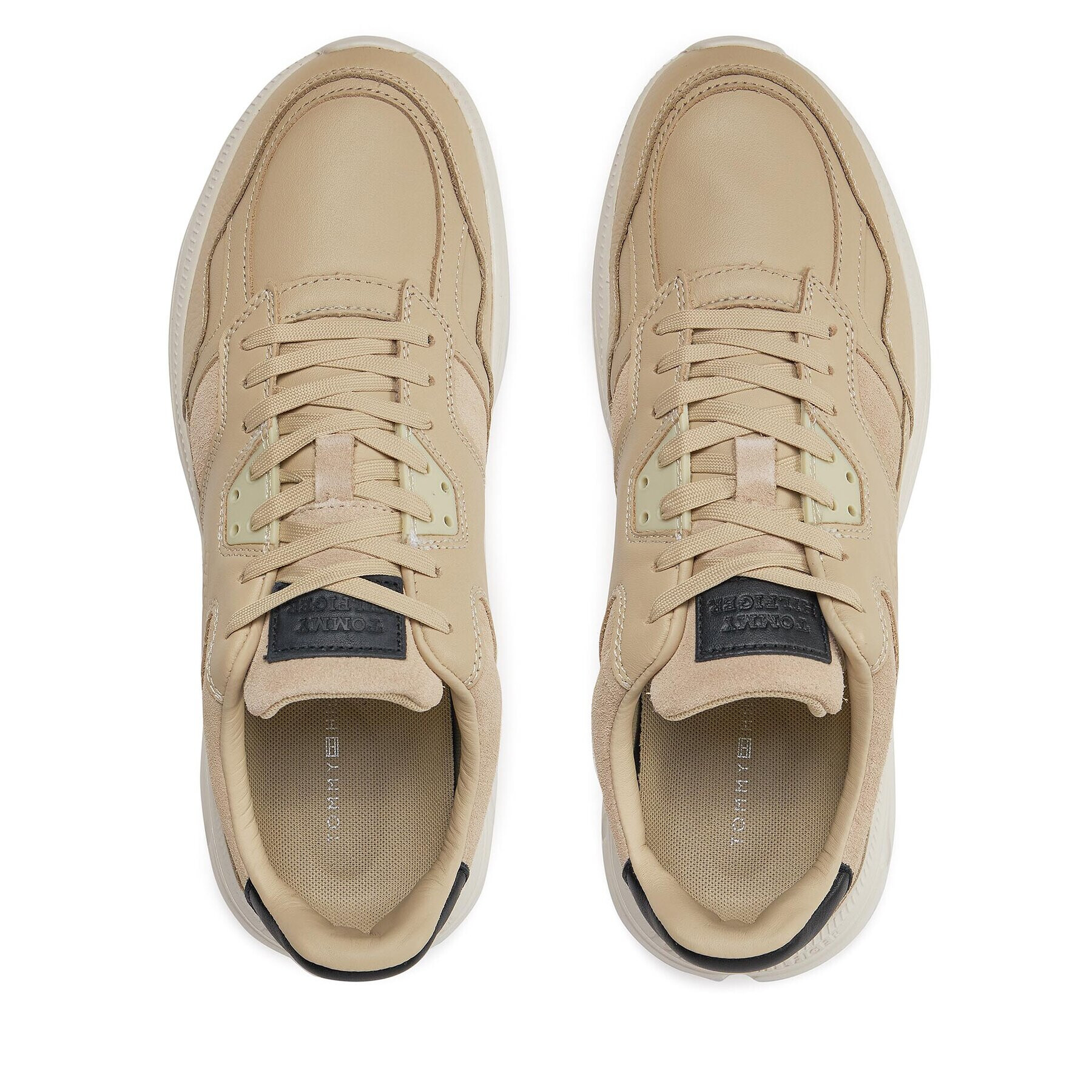 Tommy Hilfiger Сникърси Modern Runner Premium Lth FM0FM04879 Бял - Pepit.bg