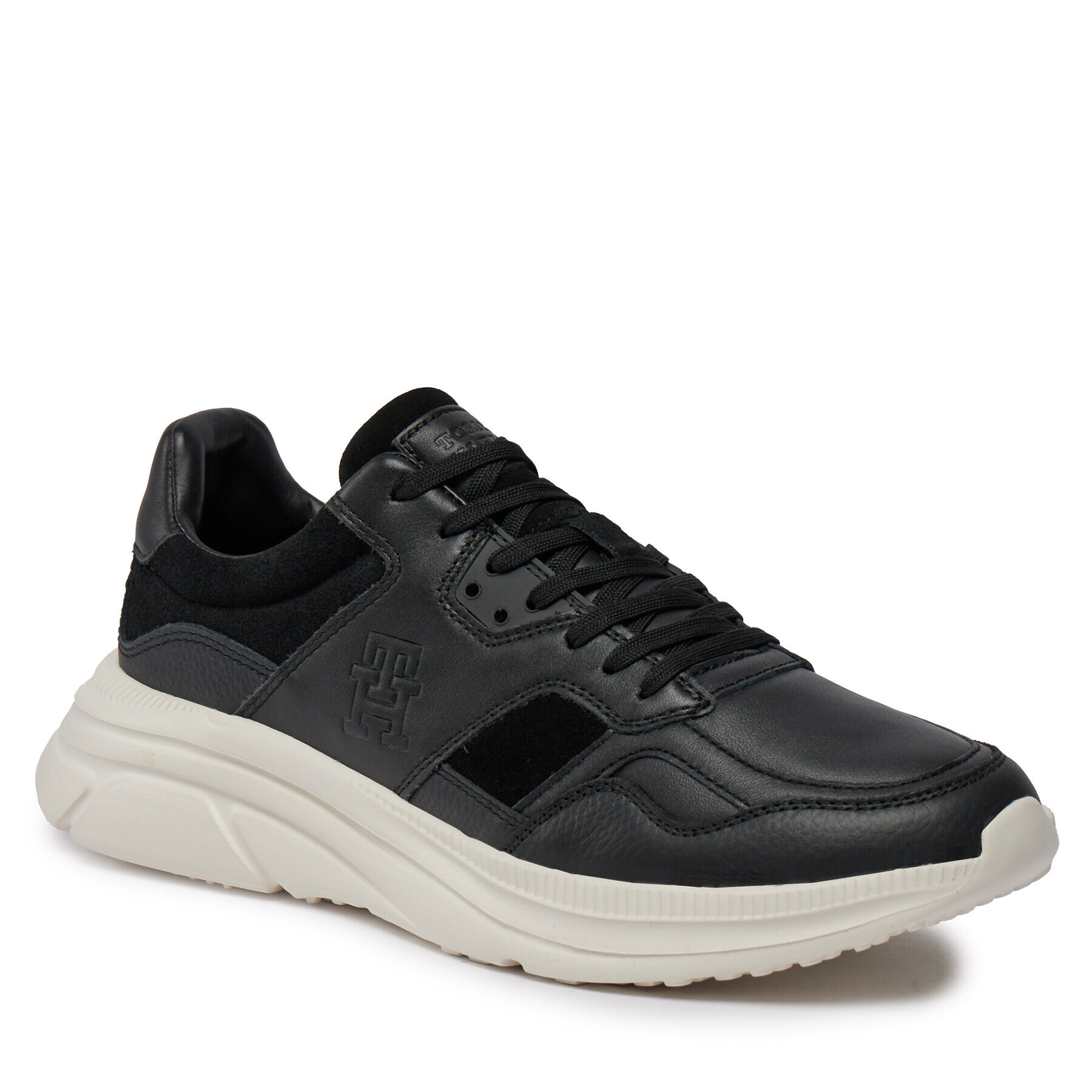 Tommy Hilfiger Сникърси Modern Runner Premium Lth FM0FM04879 Черен - Pepit.bg