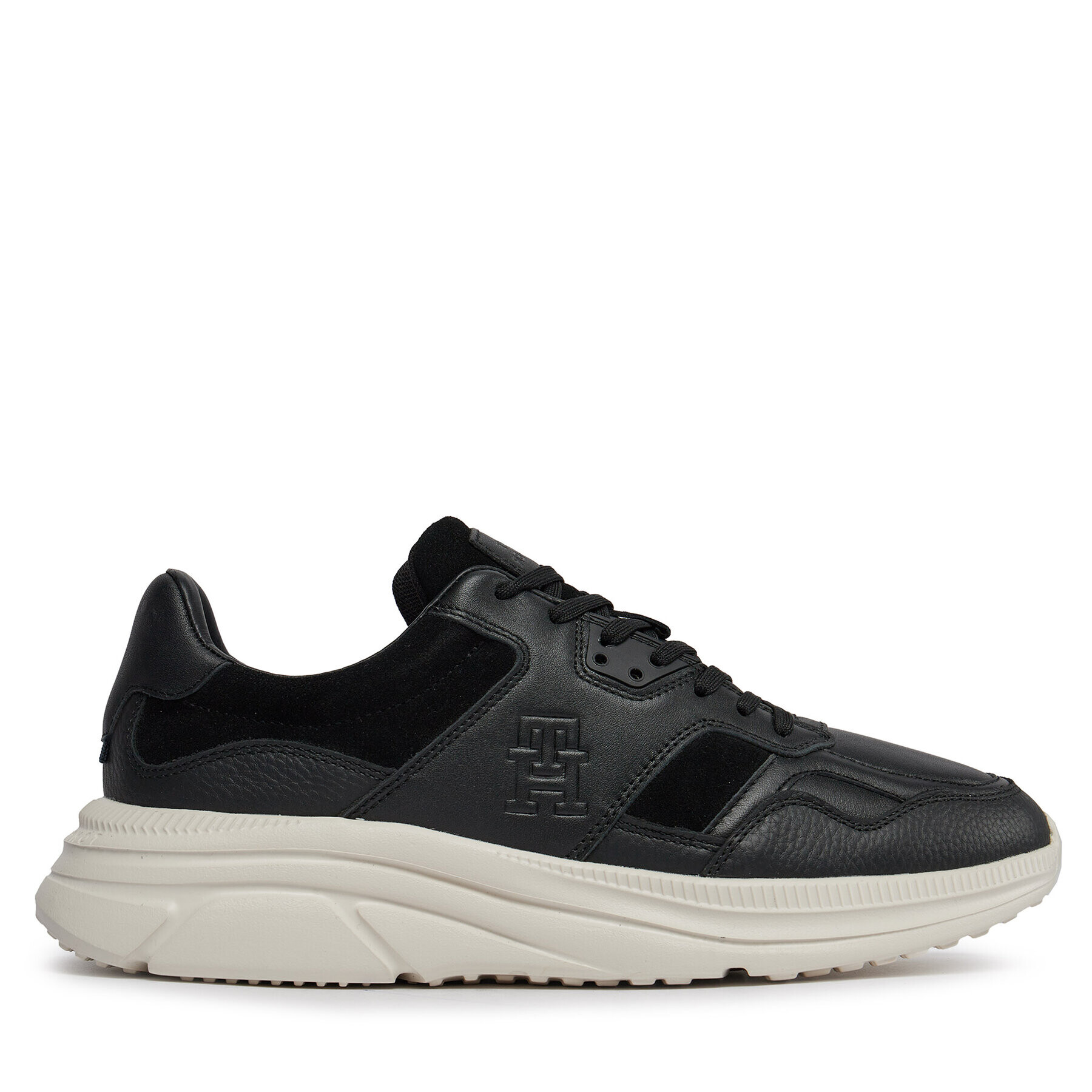 Tommy Hilfiger Сникърси Modern Runner Premium Lth FM0FM04879 Черен - Pepit.bg