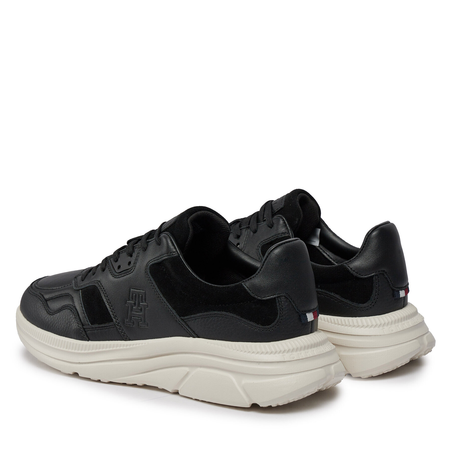 Tommy Hilfiger Сникърси Modern Runner Premium Lth FM0FM04879 Черен - Pepit.bg