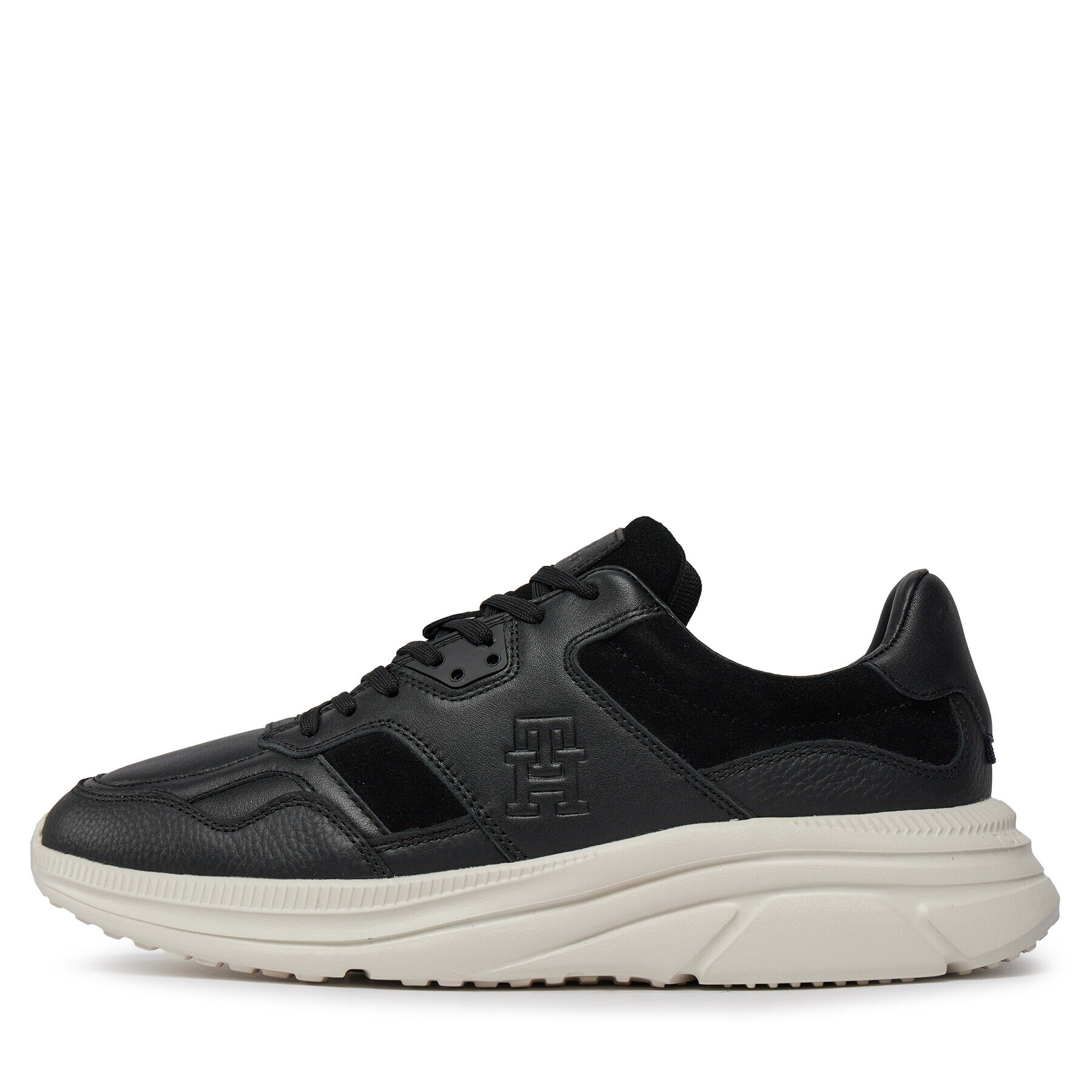 Tommy Hilfiger Сникърси Modern Runner Premium Lth FM0FM04879 Черен - Pepit.bg