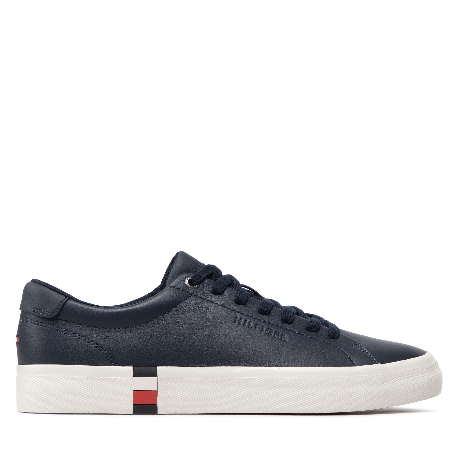 Tommy Hilfiger Сникърси Modern Vulc Corporate Leather FM0FM04036 Тъмносин - Pepit.bg