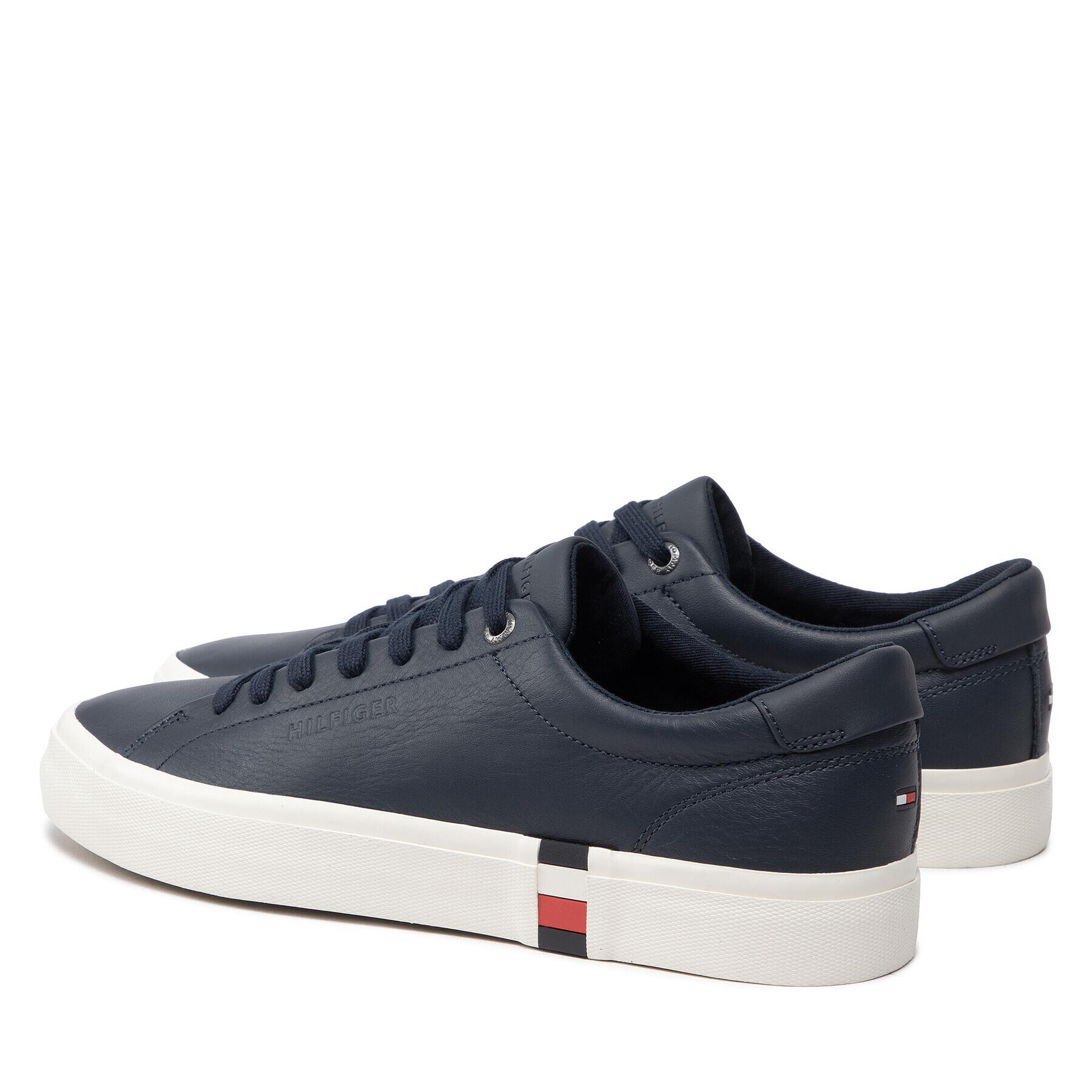 Tommy Hilfiger Сникърси Modern Vulc Corporate Leather FM0FM04036 Тъмносин - Pepit.bg