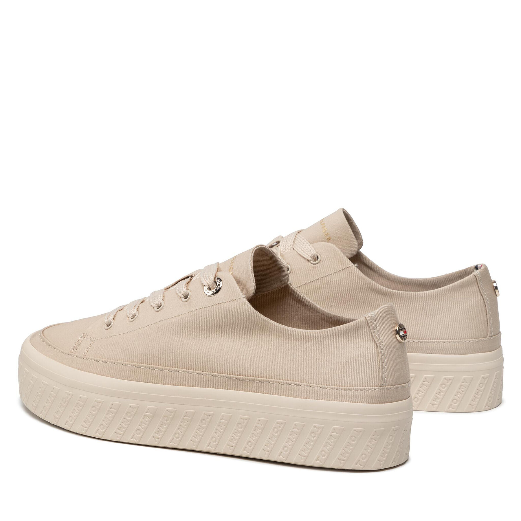 Tommy Hilfiger Сникърси Monochromatic Vulc Sneaker FW0FW06460 Бежов - Pepit.bg