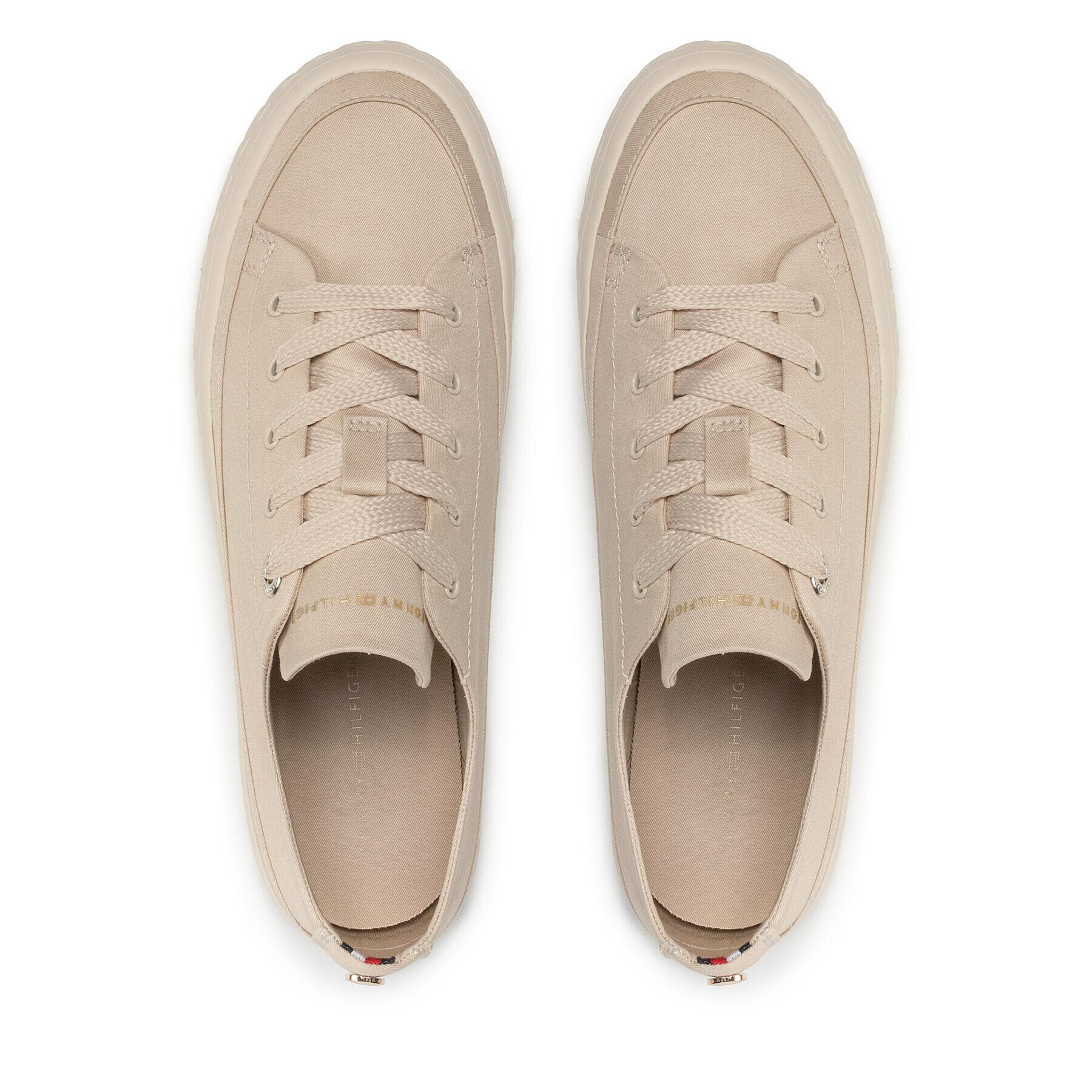 Tommy Hilfiger Сникърси Monochromatic Vulc Sneaker FW0FW06460 Бежов - Pepit.bg