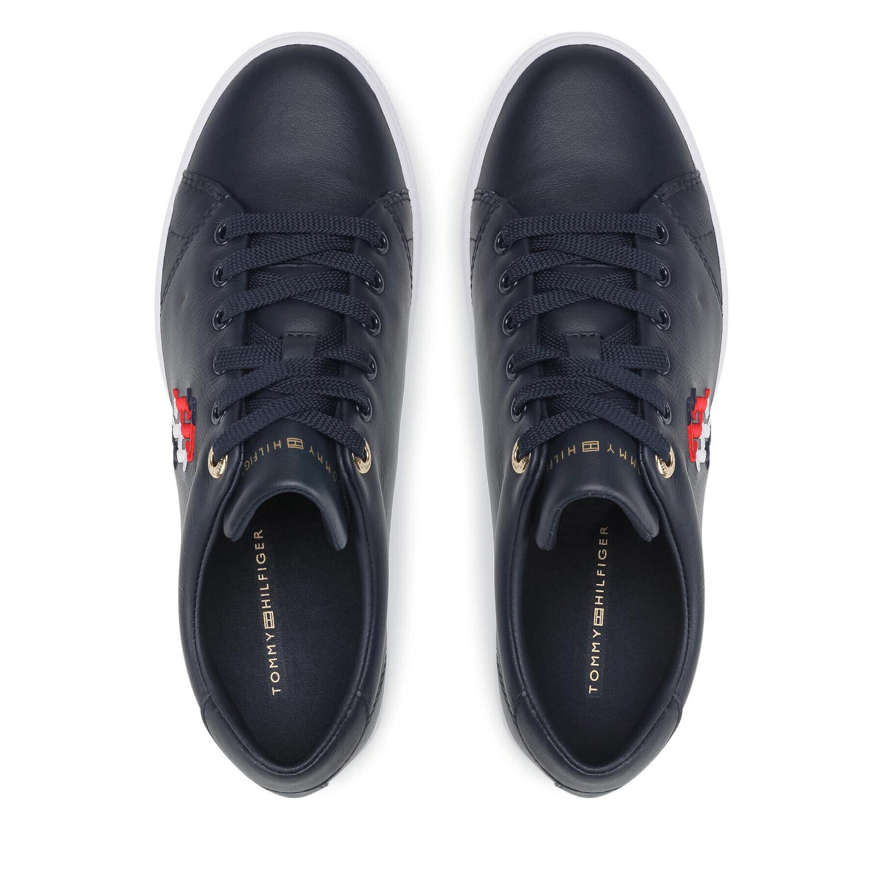 Tommy Hilfiger Сникърси Monogram Casual Sneaker FW0FW05794 Тъмносин - Pepit.bg