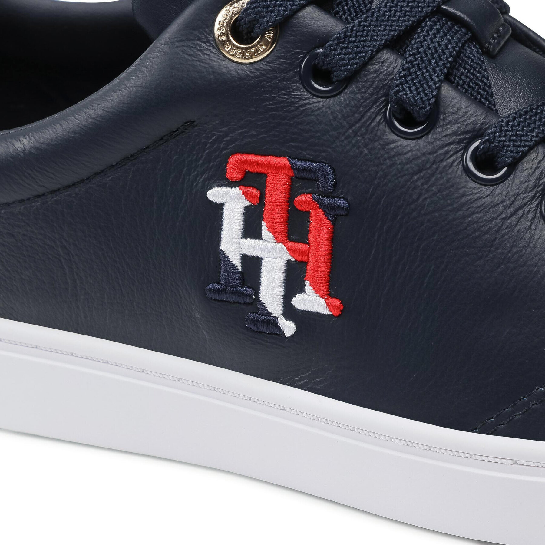 Tommy Hilfiger Сникърси Monogram Casual Sneaker FW0FW05794 Тъмносин - Pepit.bg