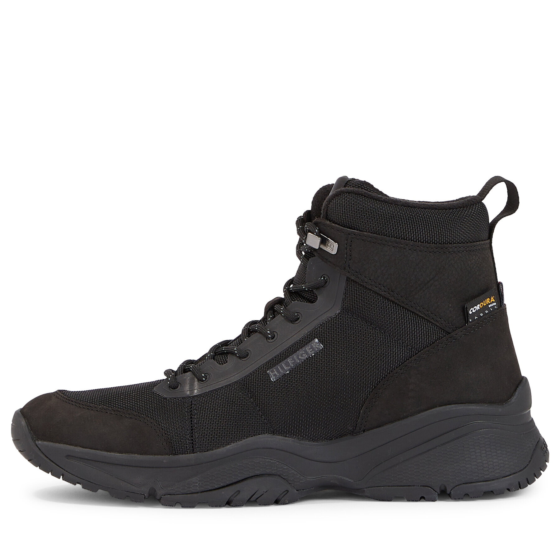 Tommy Hilfiger Сникърси Outdoor Snk Boot Lth Cordura FM0FM04838 Черен - Pepit.bg