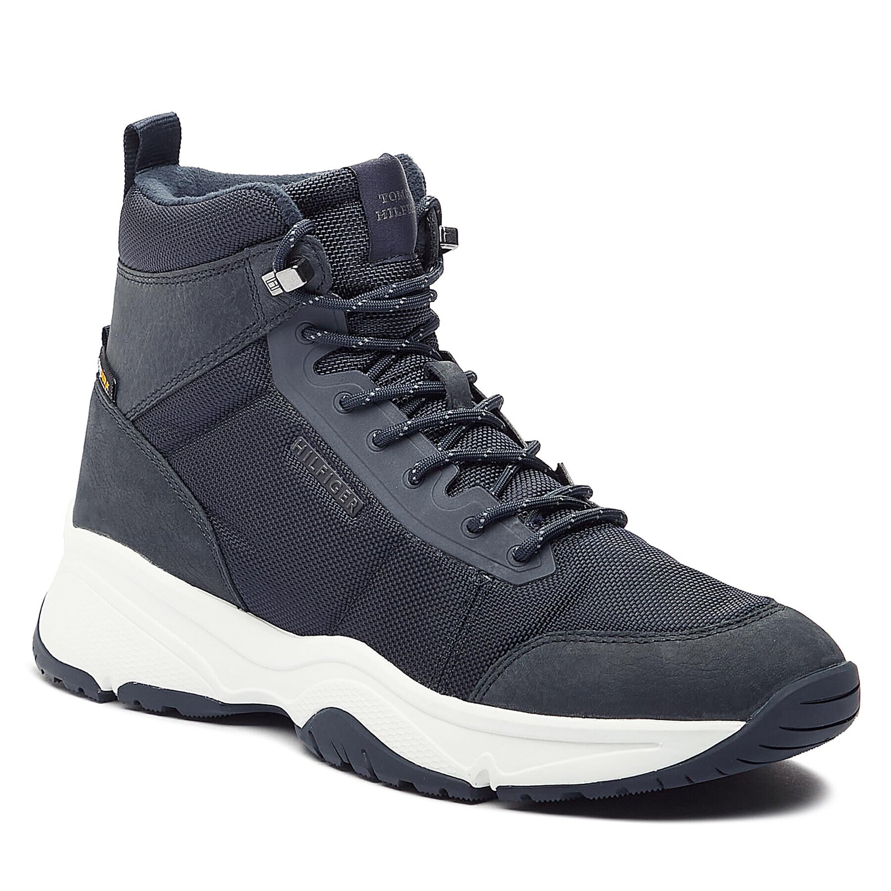 Tommy Hilfiger Сникърси Outdoor Snk Boot Lth Cordura FM0FM04838 Син - Pepit.bg