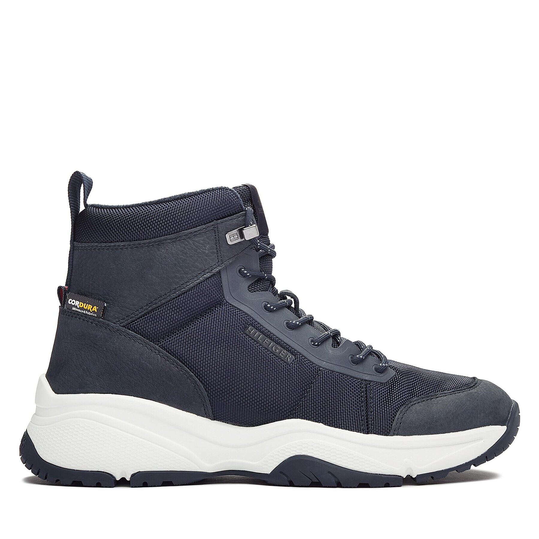 Tommy Hilfiger Сникърси Outdoor Snk Boot Lth Cordura FM0FM04838 Син - Pepit.bg