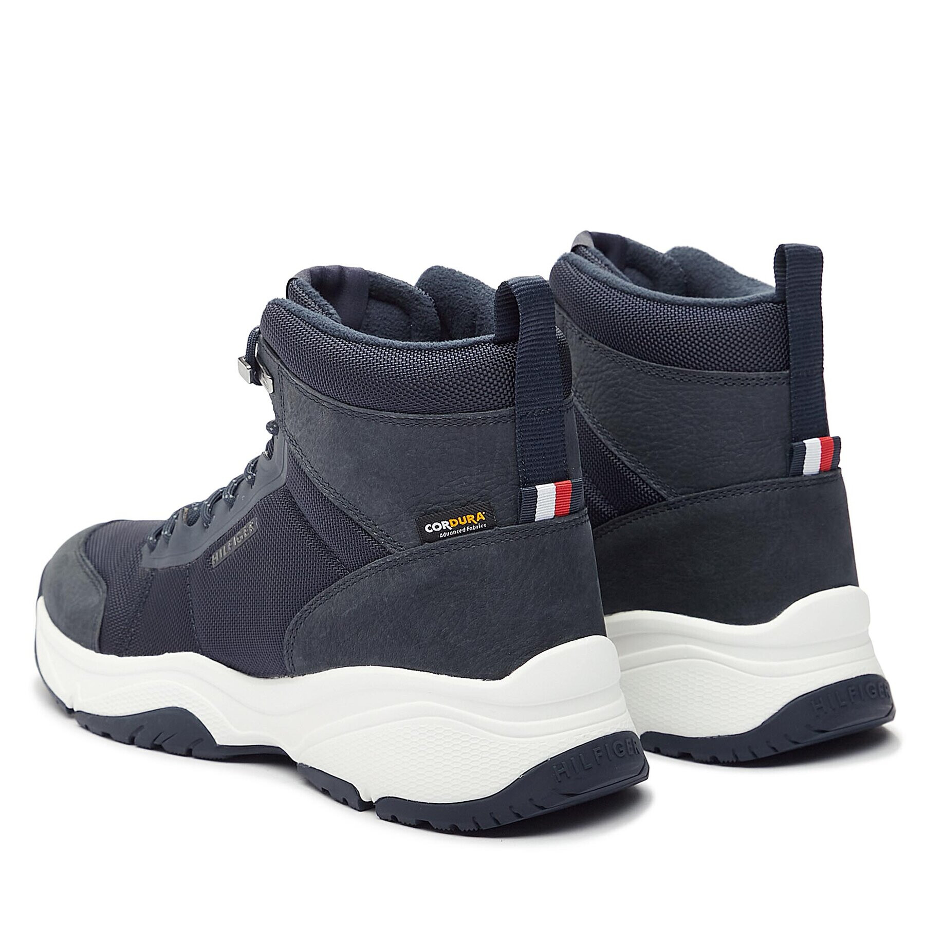 Tommy Hilfiger Сникърси Outdoor Snk Boot Lth Cordura FM0FM04838 Син - Pepit.bg