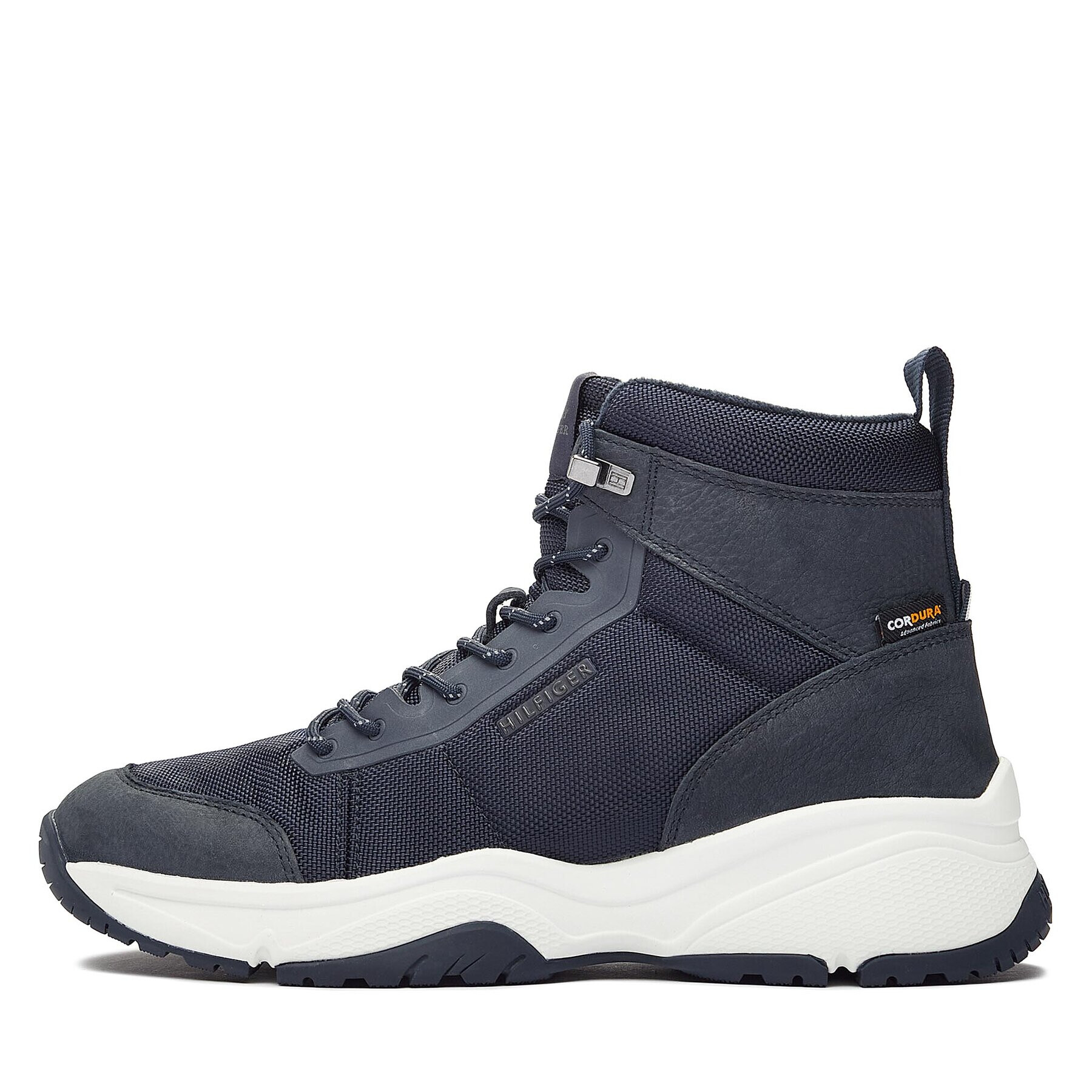 Tommy Hilfiger Сникърси Outdoor Snk Boot Lth Cordura FM0FM04838 Син - Pepit.bg