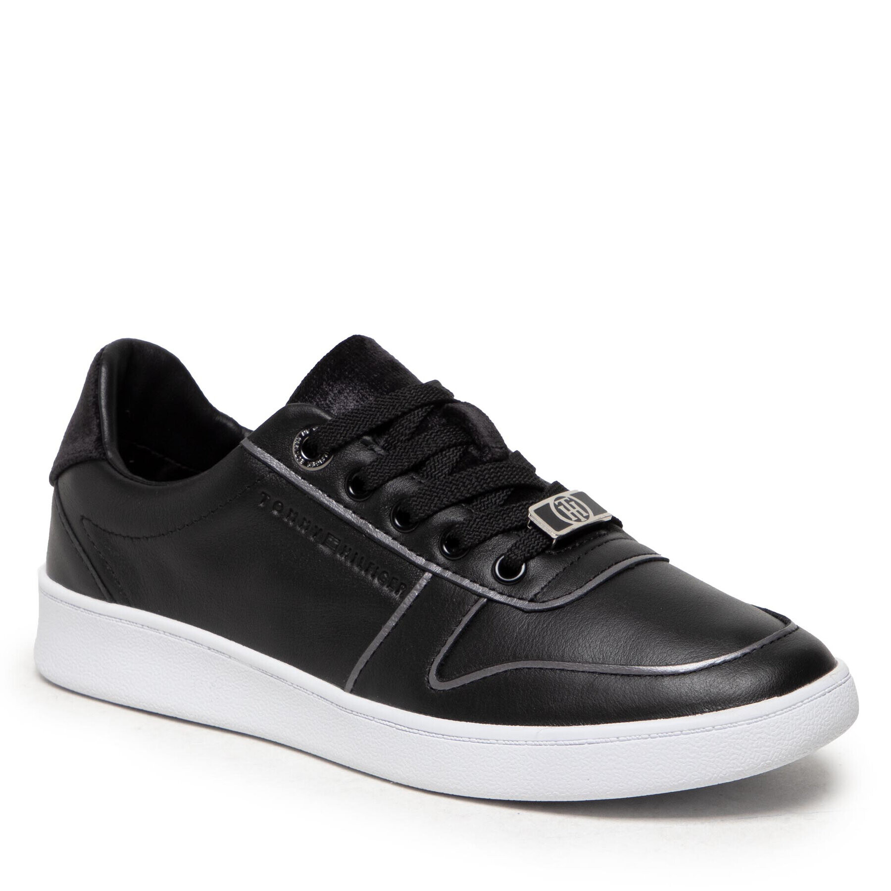 Tommy Hilfiger Сникърси Premium Court Sneaker FW0FW05920 Черен - Pepit.bg