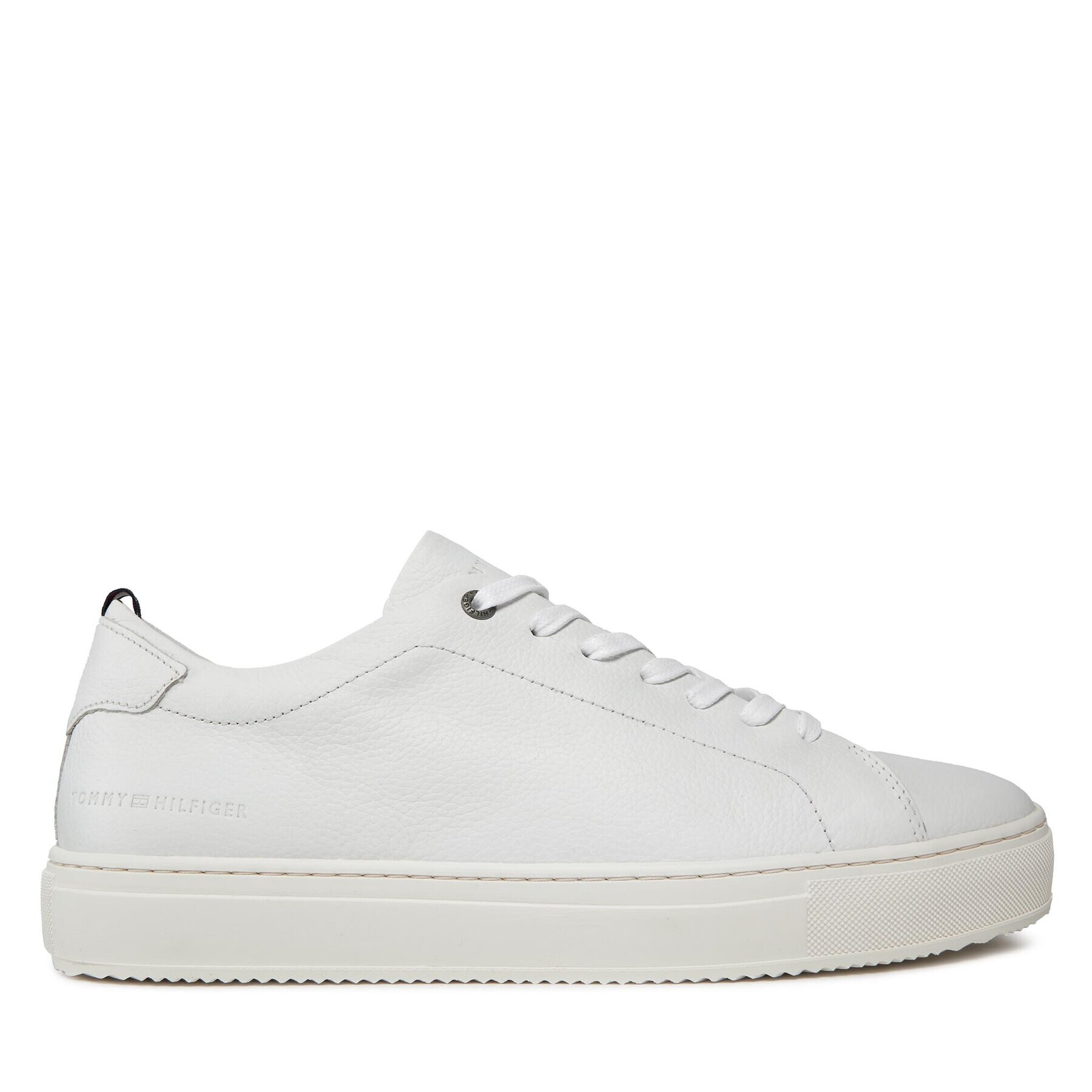 Tommy Hilfiger Сникърси Premium Cupsole Grained Lth FM0FM04893 Бял - Pepit.bg