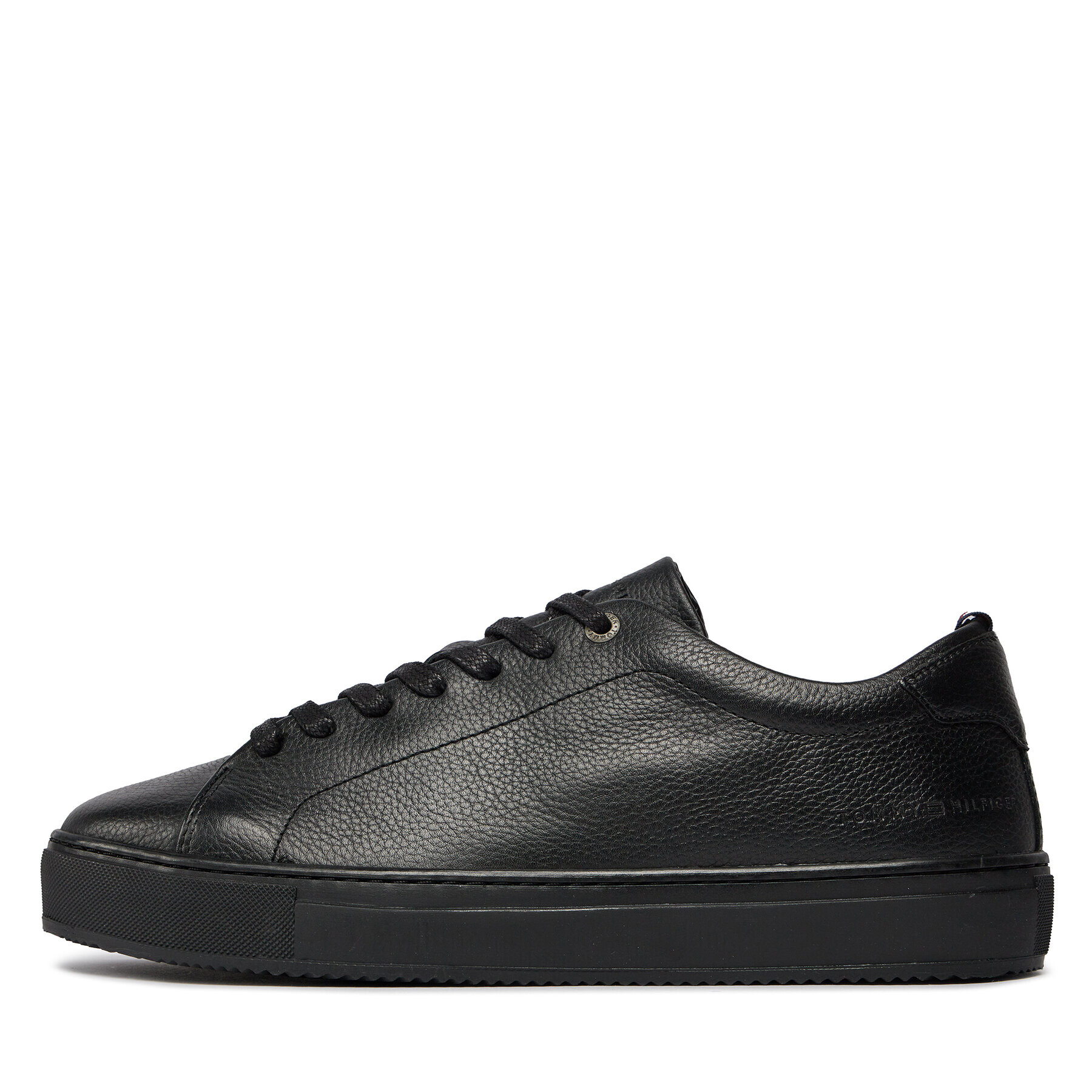 Tommy Hilfiger Сникърси Premium Cupsole Grained Lth FM0FM04893 Черен - Pepit.bg