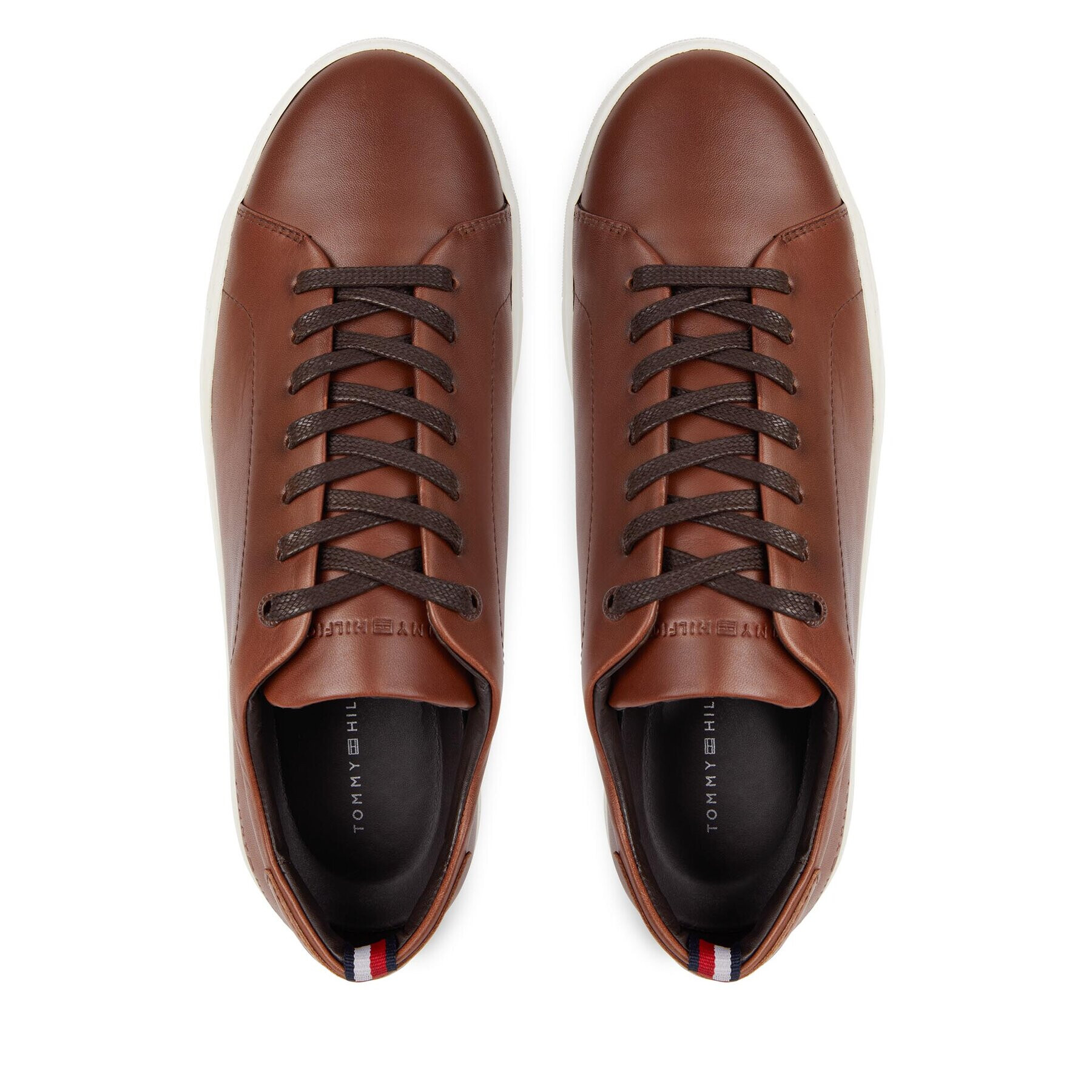 Tommy Hilfiger Сникърси Premium Heritage Cupsole Cognac FM0FM04832 Кафяв - Pepit.bg