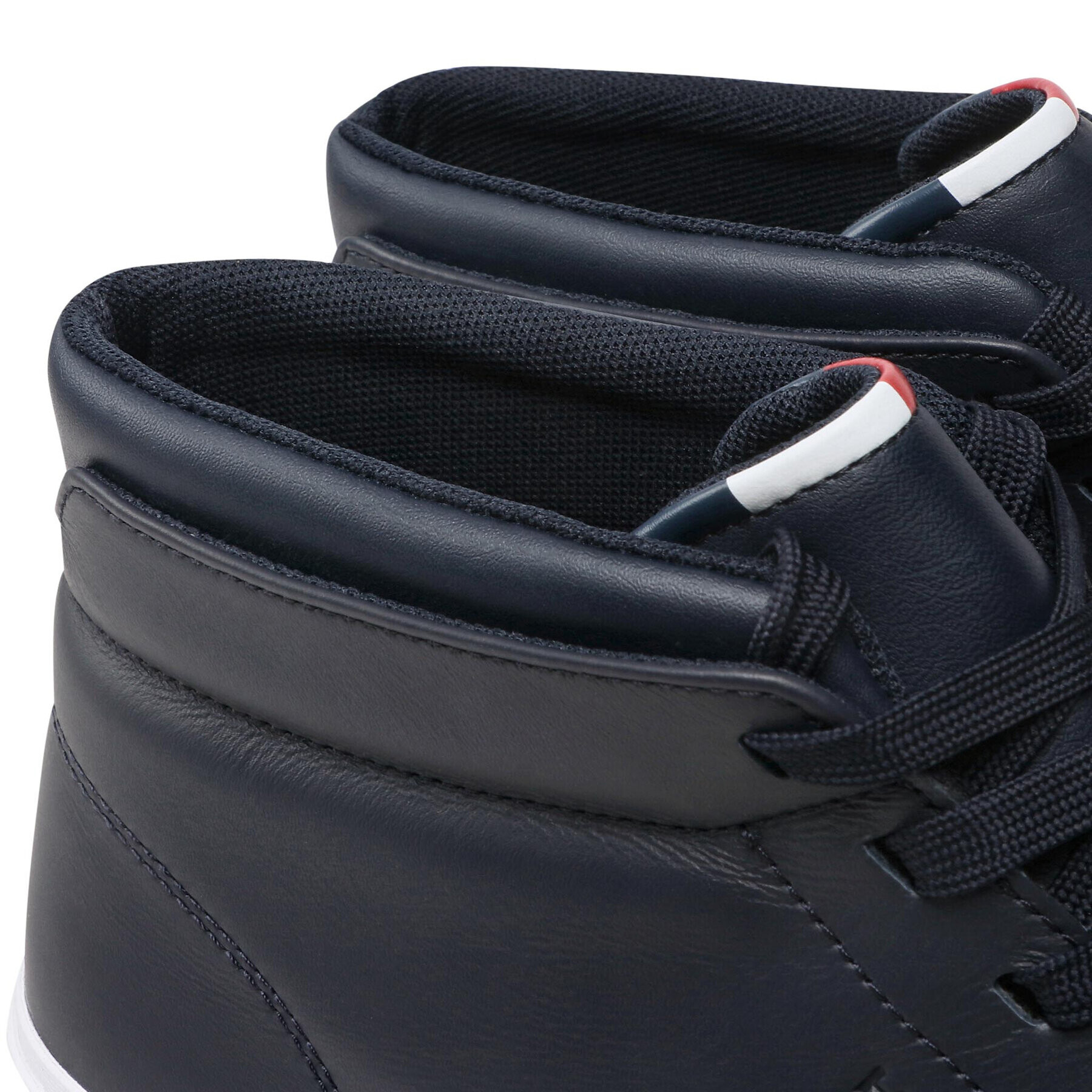 Tommy Hilfiger Сникърси Prep Vulc High Leather FM0FM04172 Тъмносин - Pepit.bg