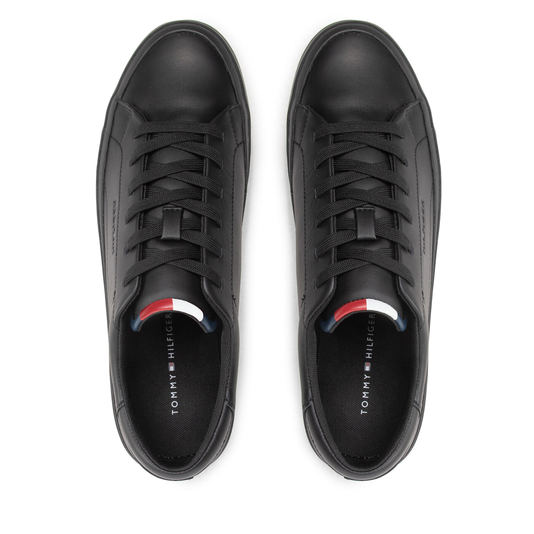 Tommy Hilfiger Сникърси Prep Vulc Leather FM0FM04171 Черен - Pepit.bg