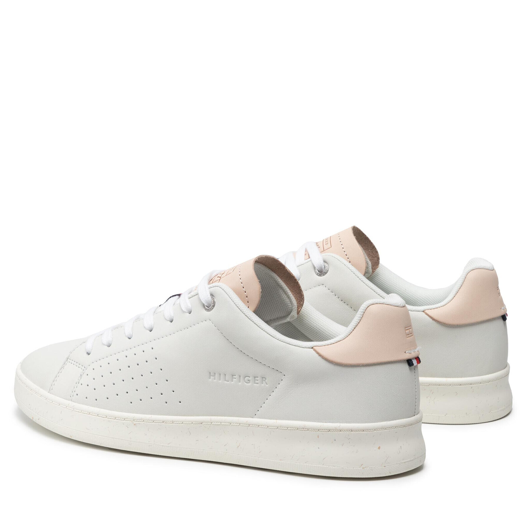 Tommy Hilfiger Сникърси Retro Court Perf Undyed Cup FM0FM04005 Сив - Pepit.bg