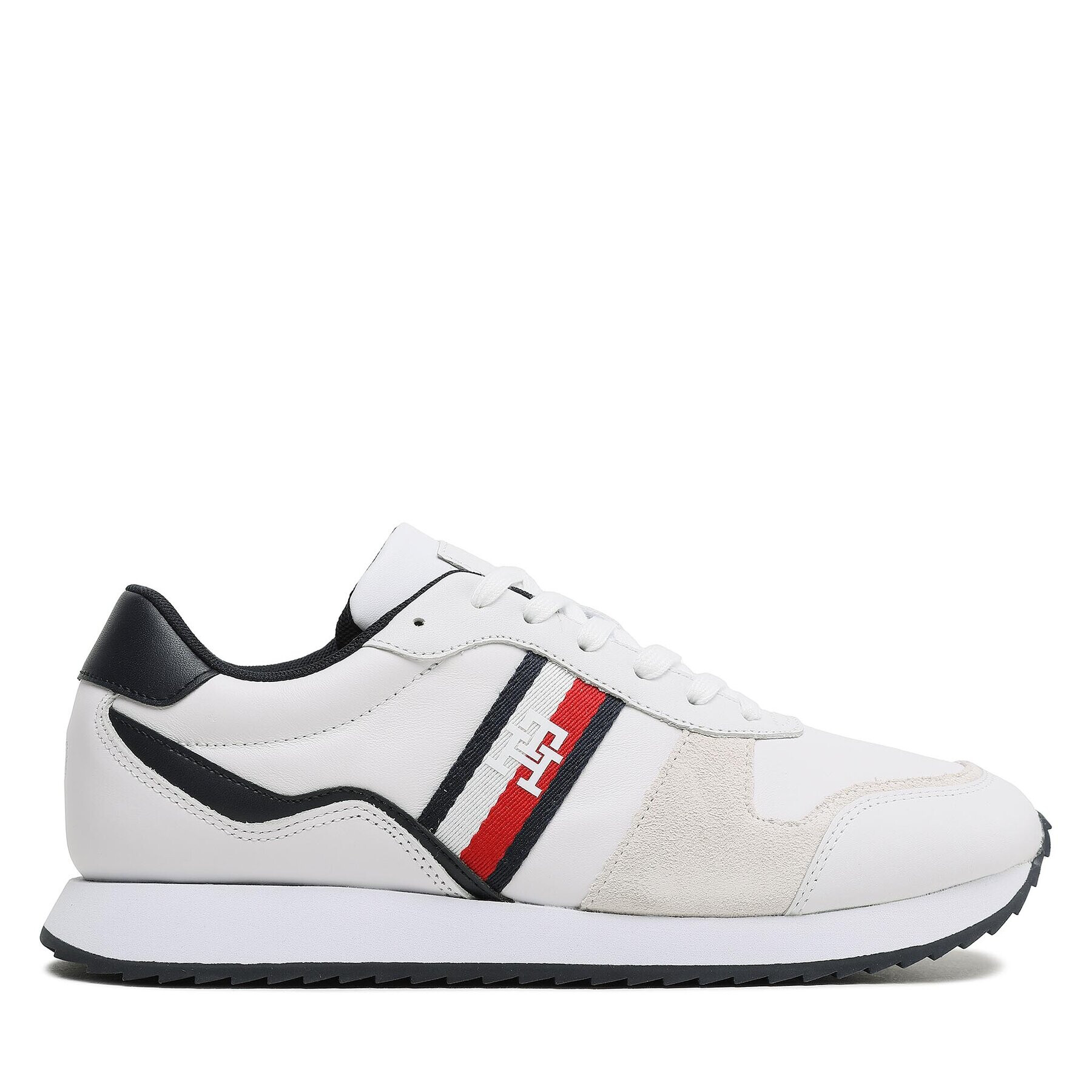 Tommy Hilfiger Сникърси Runner Evo Leather FM0FM04714 Бял - Pepit.bg