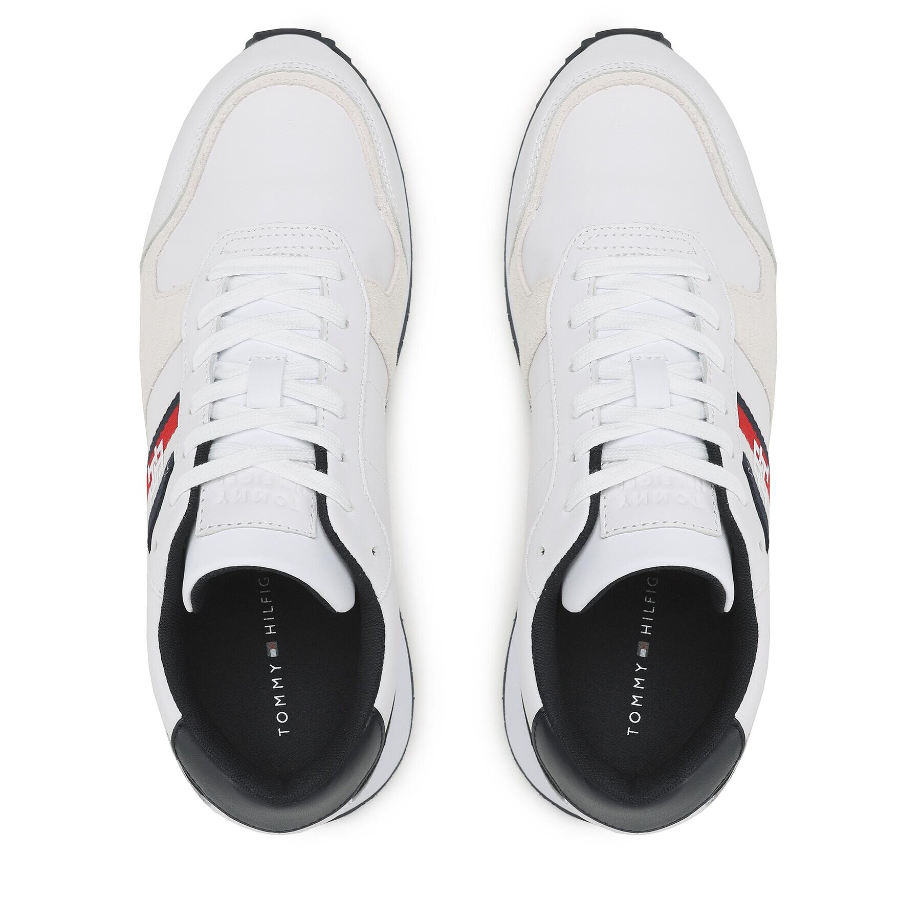 Tommy Hilfiger Сникърси Runner Evo Leather FM0FM04714 Бял - Pepit.bg
