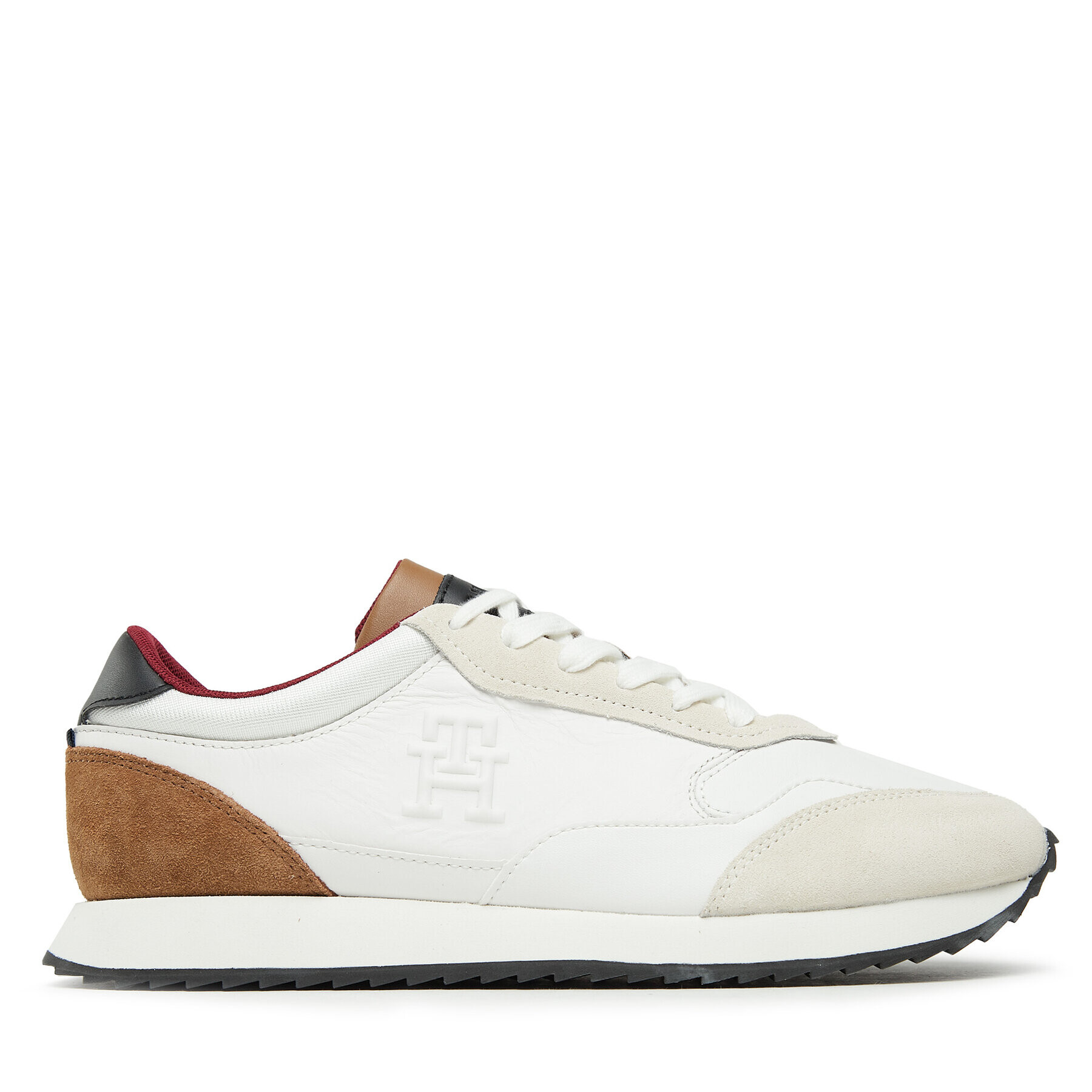 Tommy Hilfiger Сникърси Runner Evo Lth Mix FM0FM04776 Бял - Pepit.bg