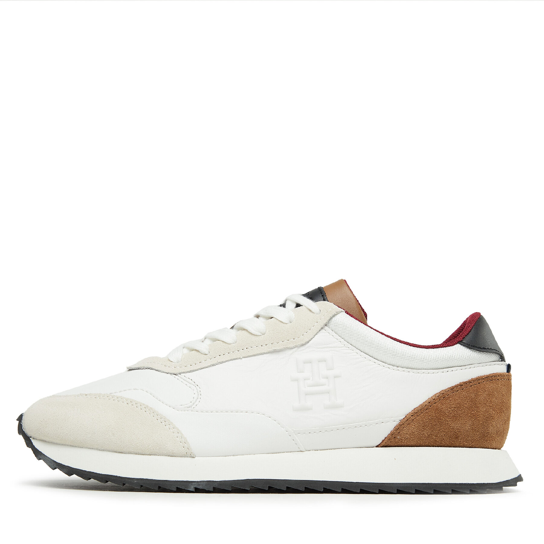 Tommy Hilfiger Сникърси Runner Evo Lth Mix FM0FM04776 Бял - Pepit.bg