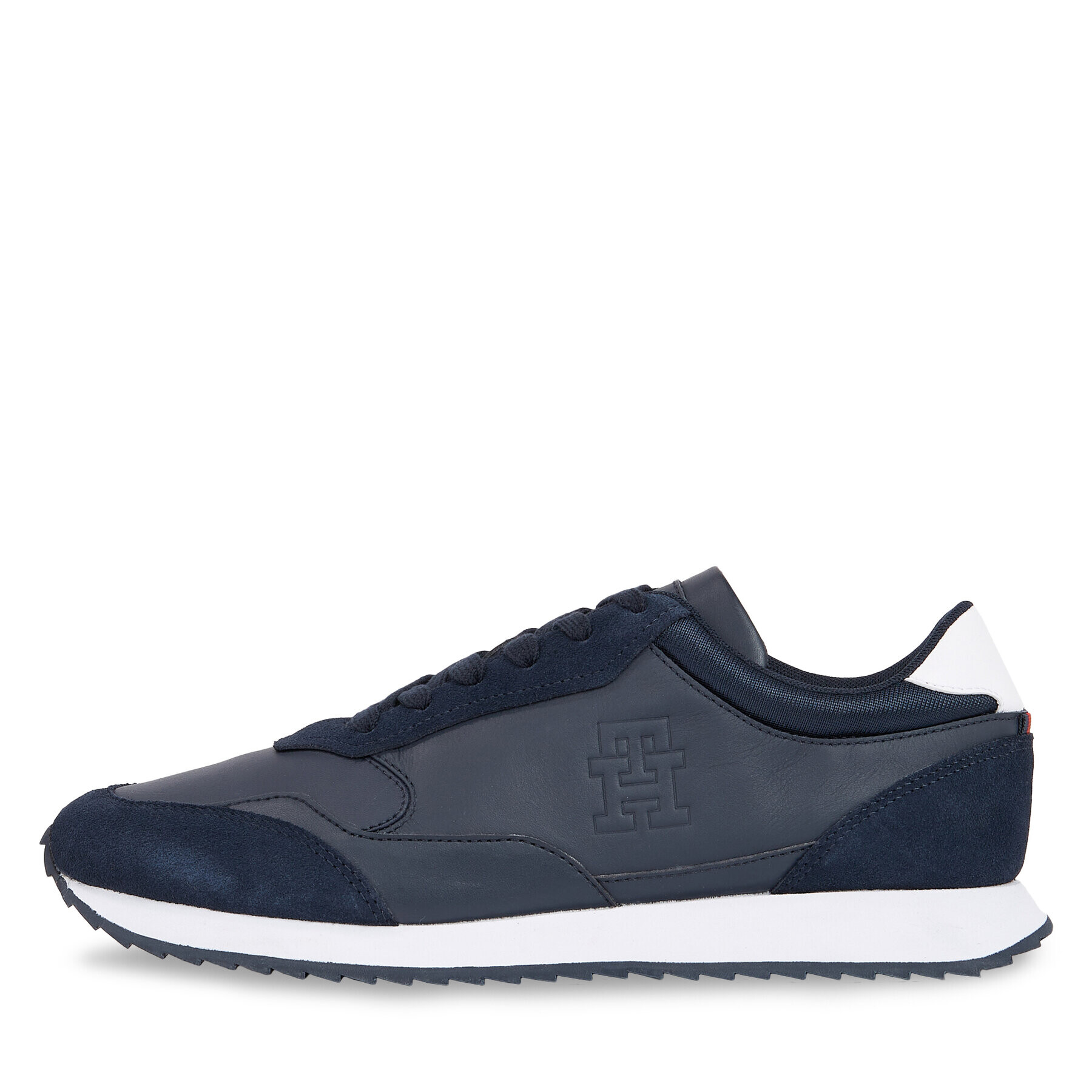 Tommy Hilfiger Сникърси Runner Evo Lth Mix FM0FM04776 Син - Pepit.bg