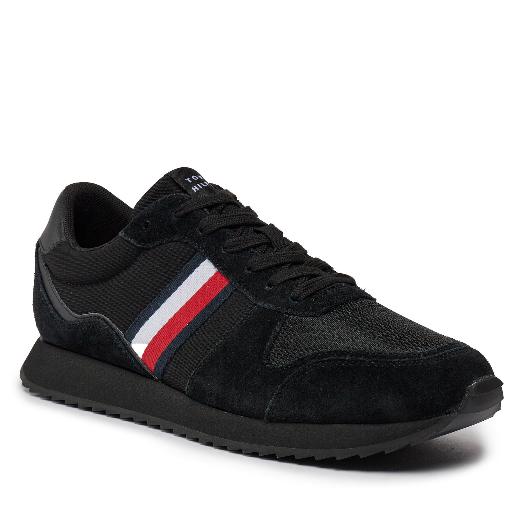 Tommy Hilfiger Сникърси Runner Evo Mix Ess FM0FM04886 Черен - Pepit.bg