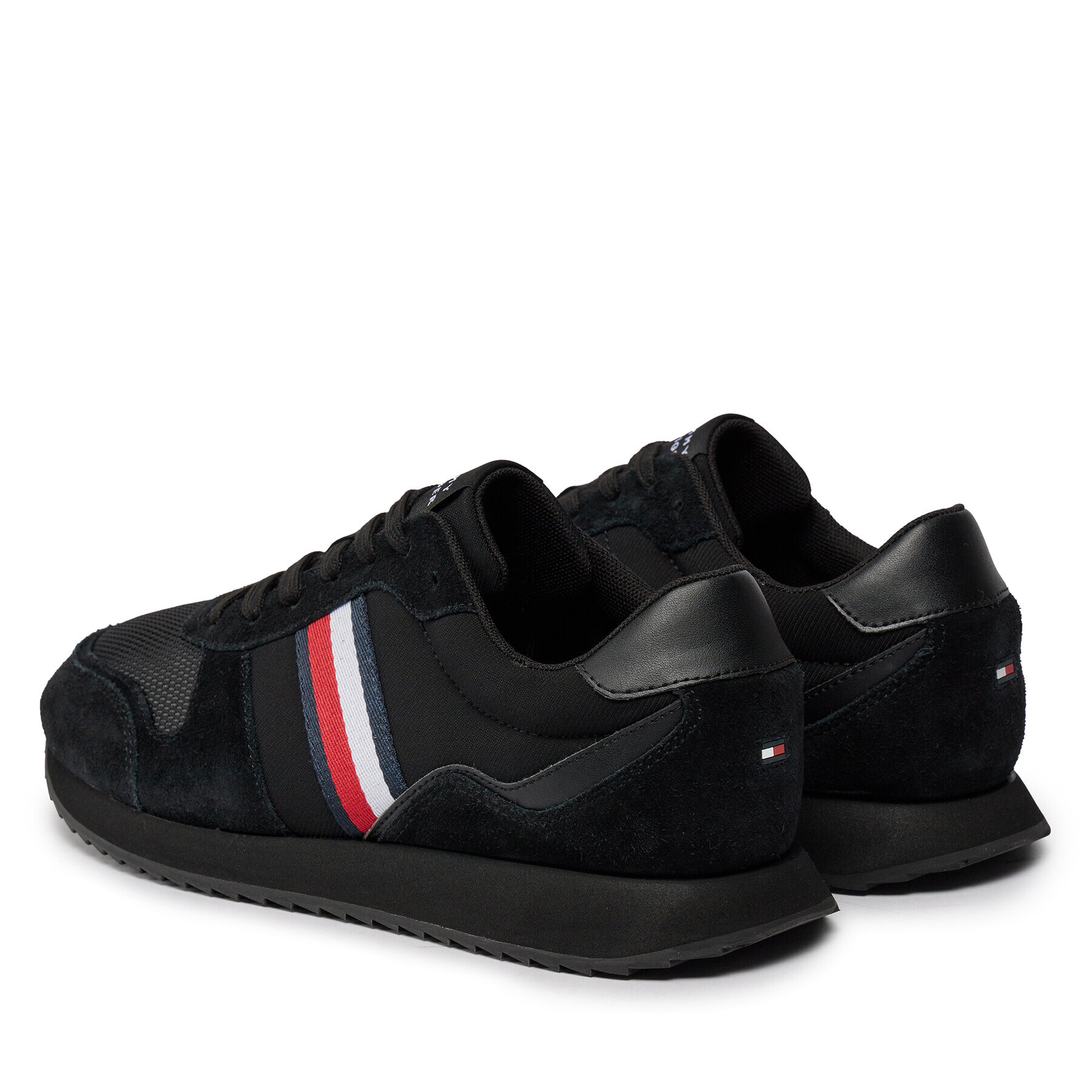 Tommy Hilfiger Сникърси Runner Evo Mix Ess FM0FM04886 Черен - Pepit.bg