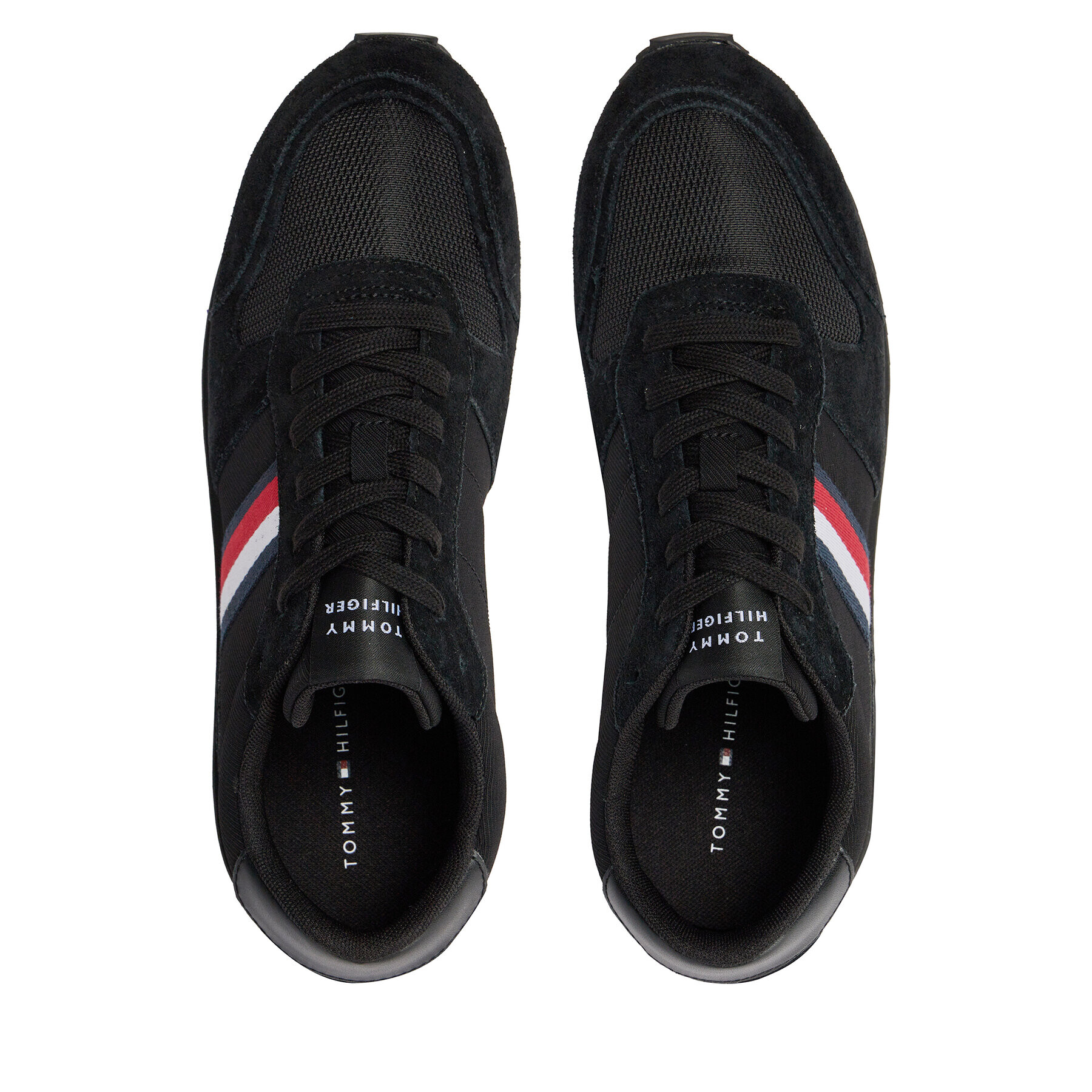 Tommy Hilfiger Сникърси Runner Evo Mix Ess FM0FM04886 Черен - Pepit.bg