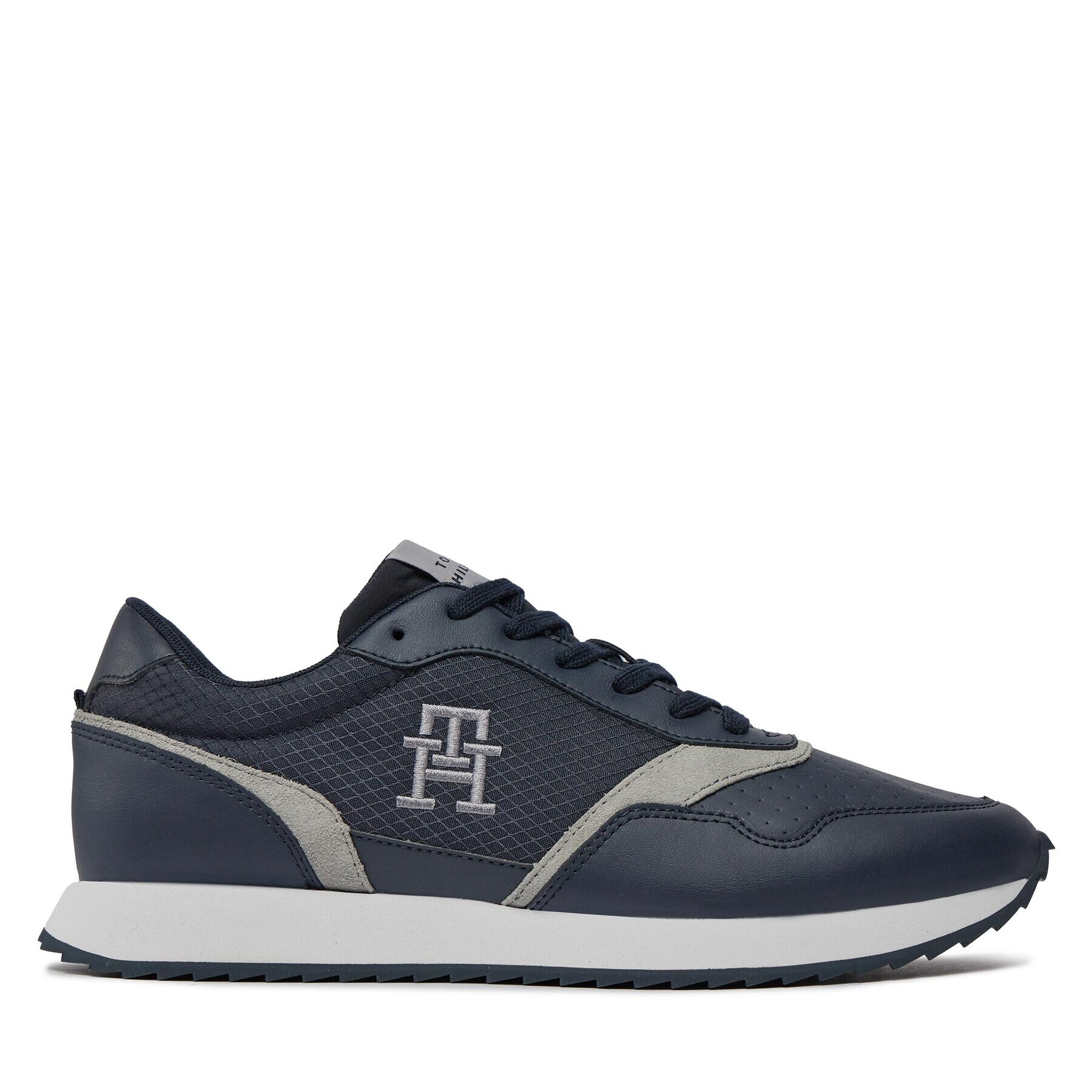 Tommy Hilfiger Сникърси Runner Evo Mix Lth Mix FM0FM04887 Син - Pepit.bg