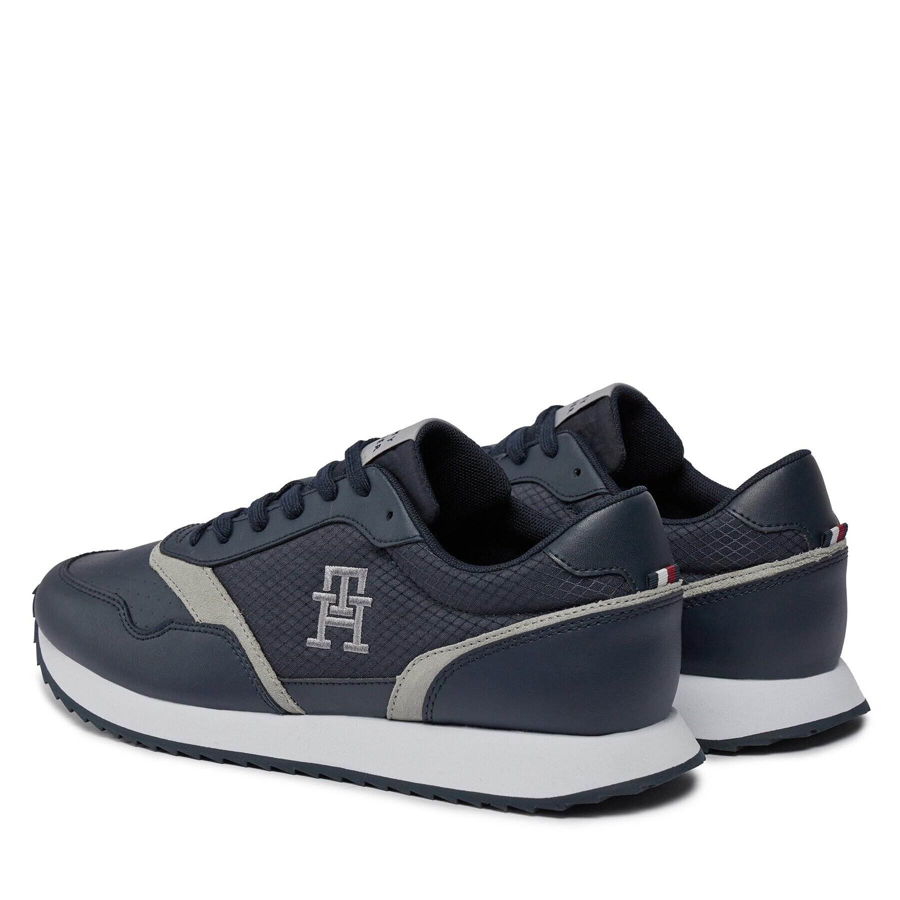 Tommy Hilfiger Сникърси Runner Evo Mix Lth Mix FM0FM04887 Син - Pepit.bg