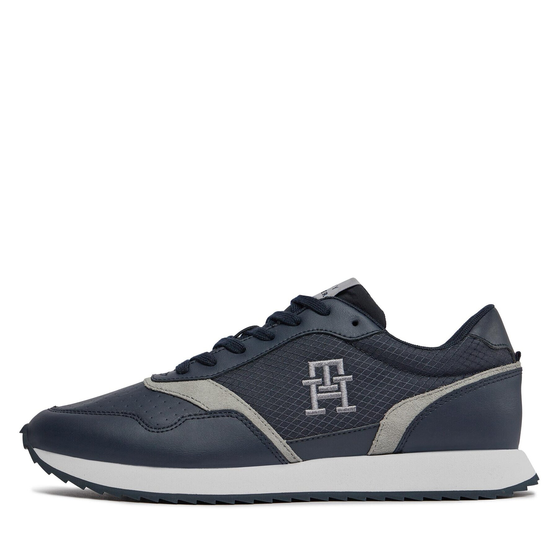 Tommy Hilfiger Сникърси Runner Evo Mix Lth Mix FM0FM04887 Син - Pepit.bg